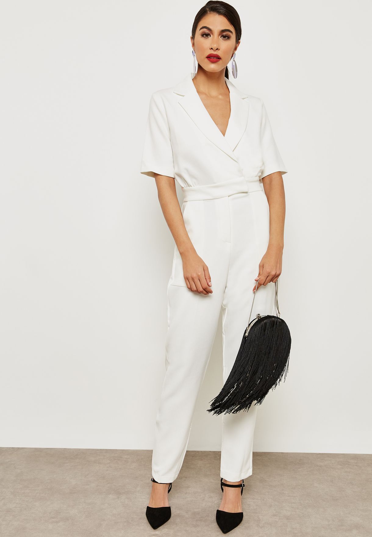 white closet jumpsuit