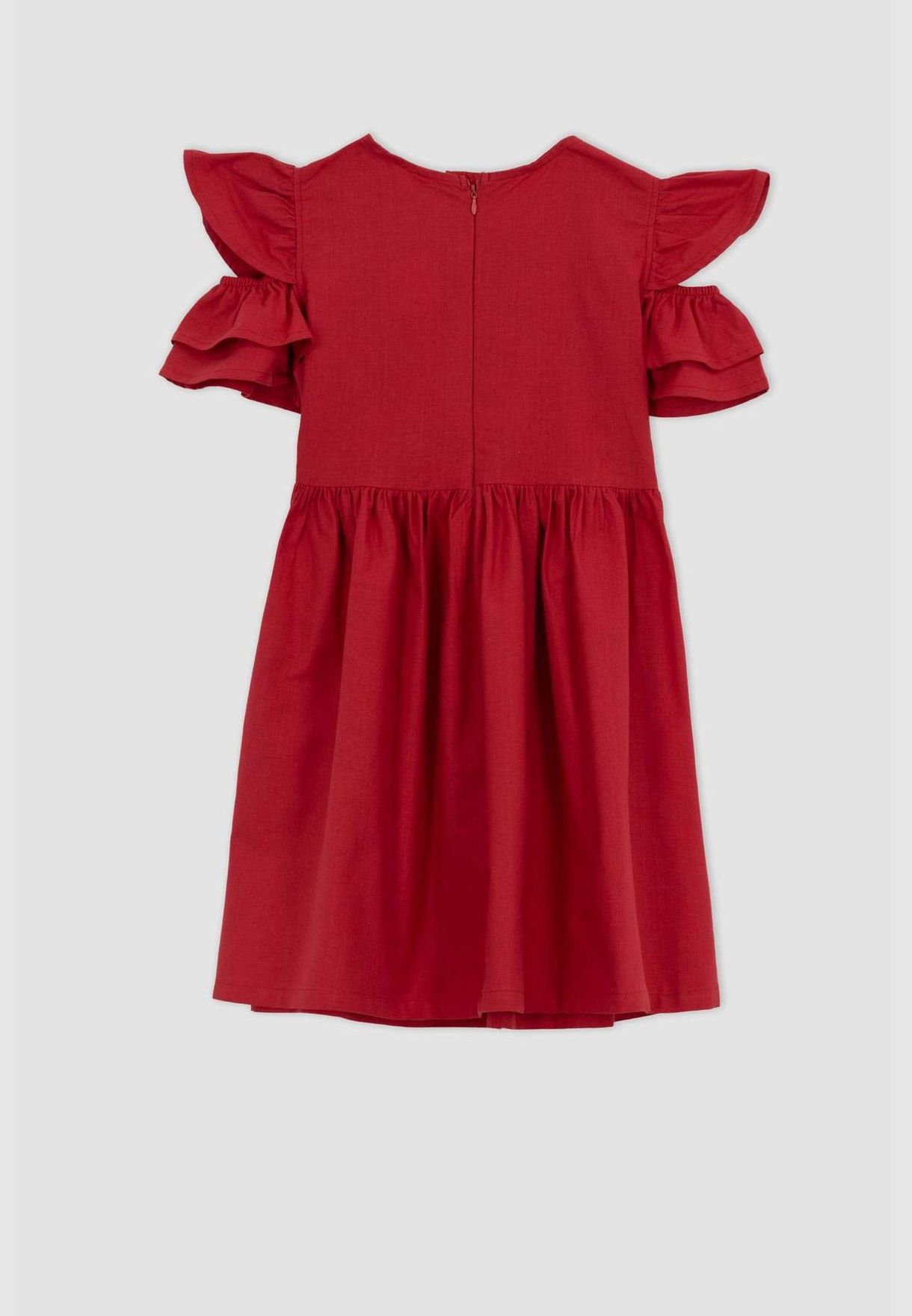 Girl Short Sleeve Woven Dress