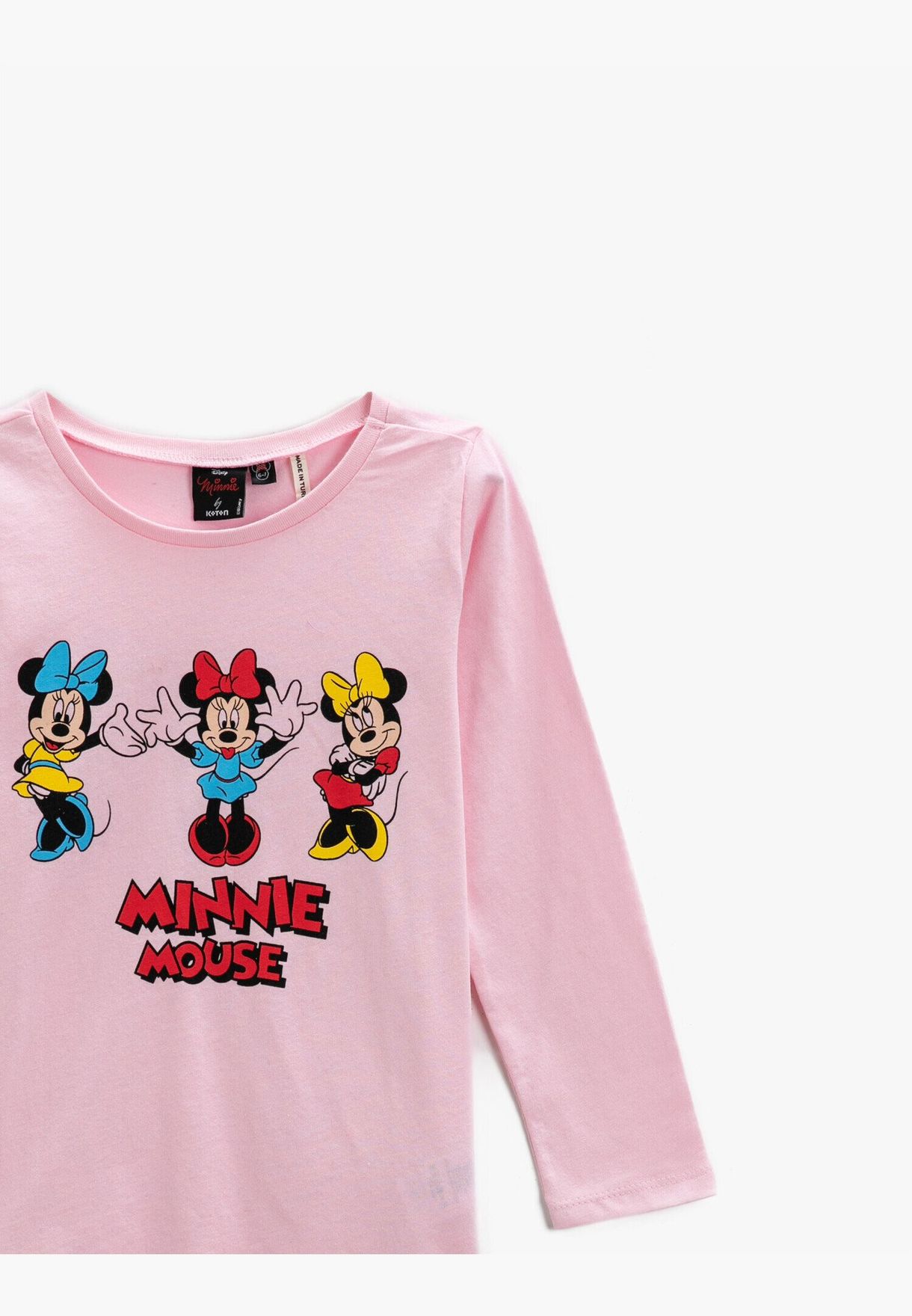 Minnie Mouse Printed Licensed Long Sleeve T-Shirt Cotton