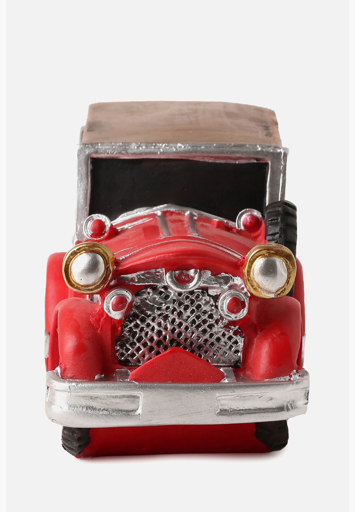 Modern Vintage Car Shaped Solid Minamalistic Ceramic Showpiece For Home Decor
