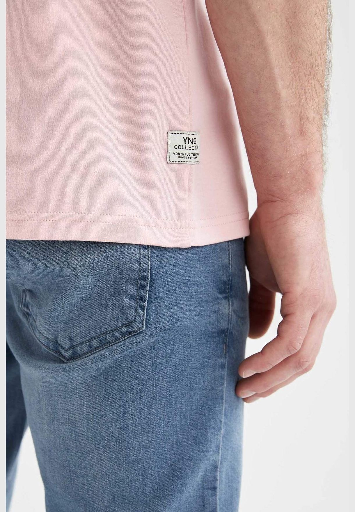 Short Sleeved Oversize Fit Crew Neck T-Shirt