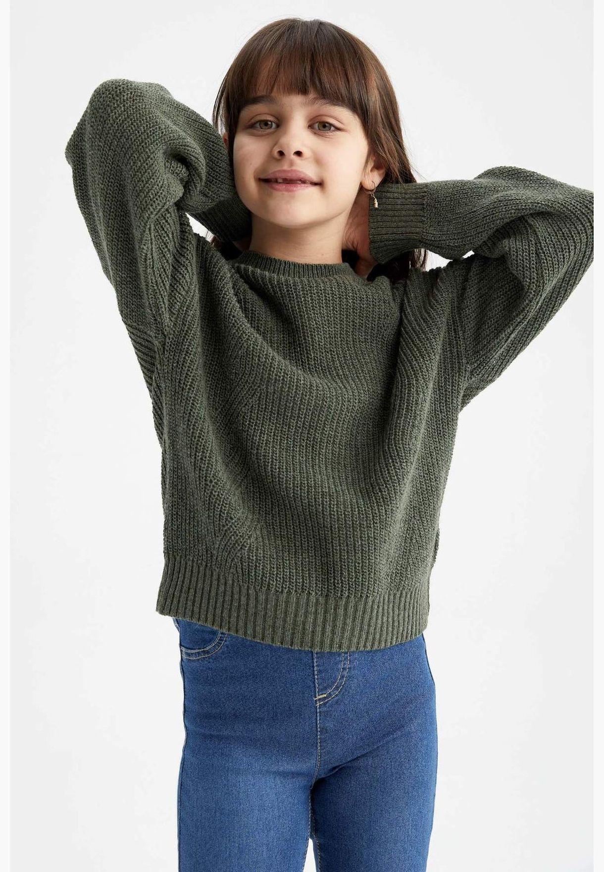 Regular Fit Long Sleeve Turtleneck Knit Sweater