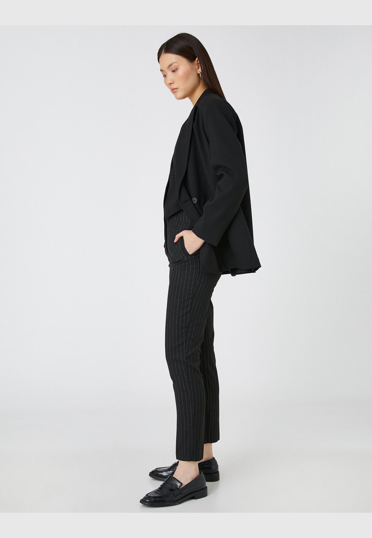 High Rise Crop Trousers