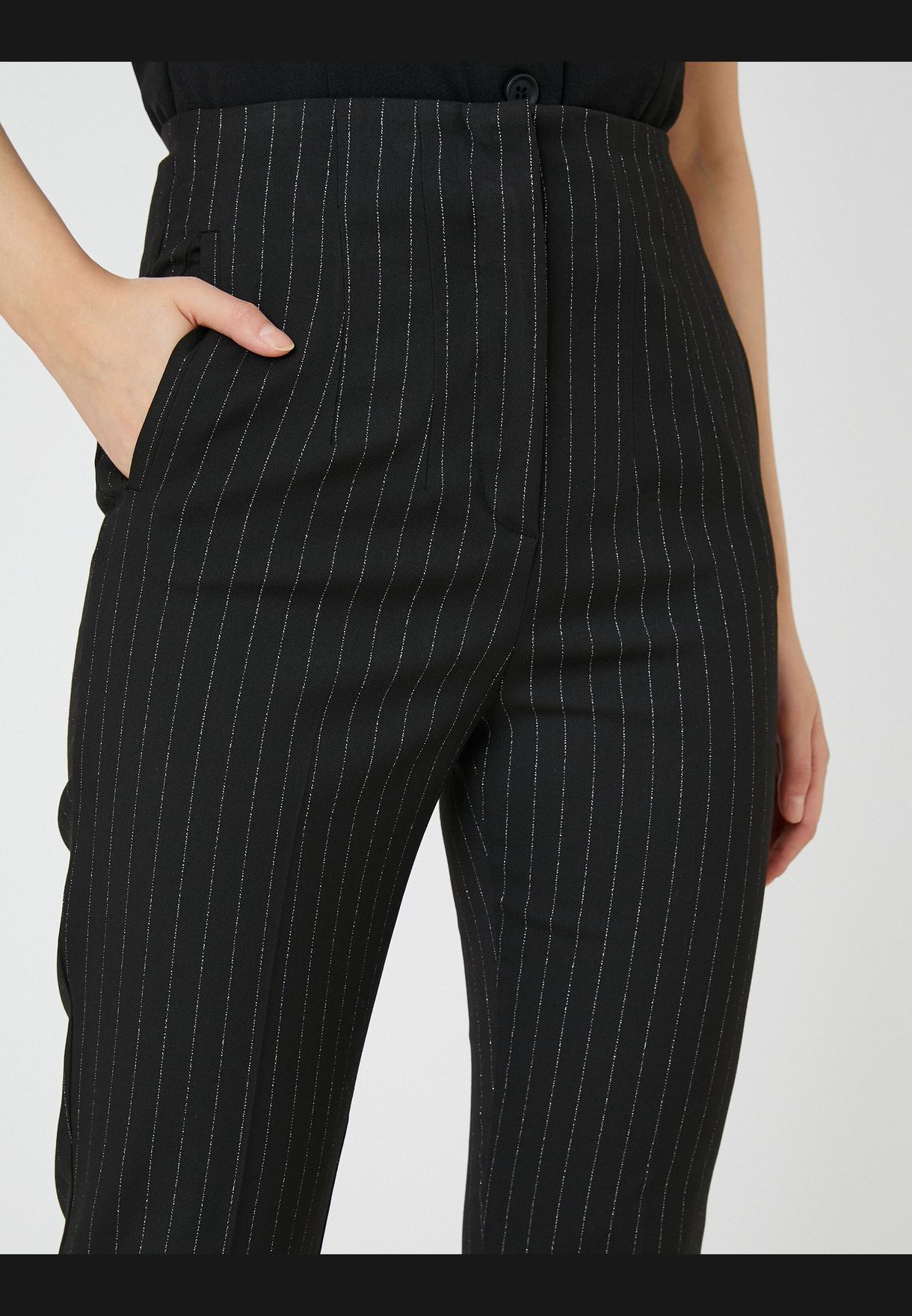 High Rise Crop Trousers