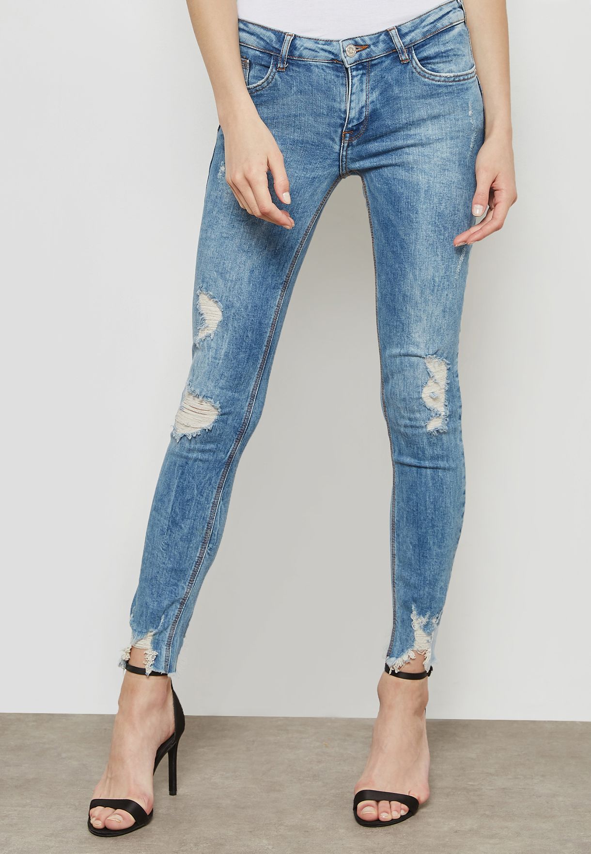 mango ripped jeans