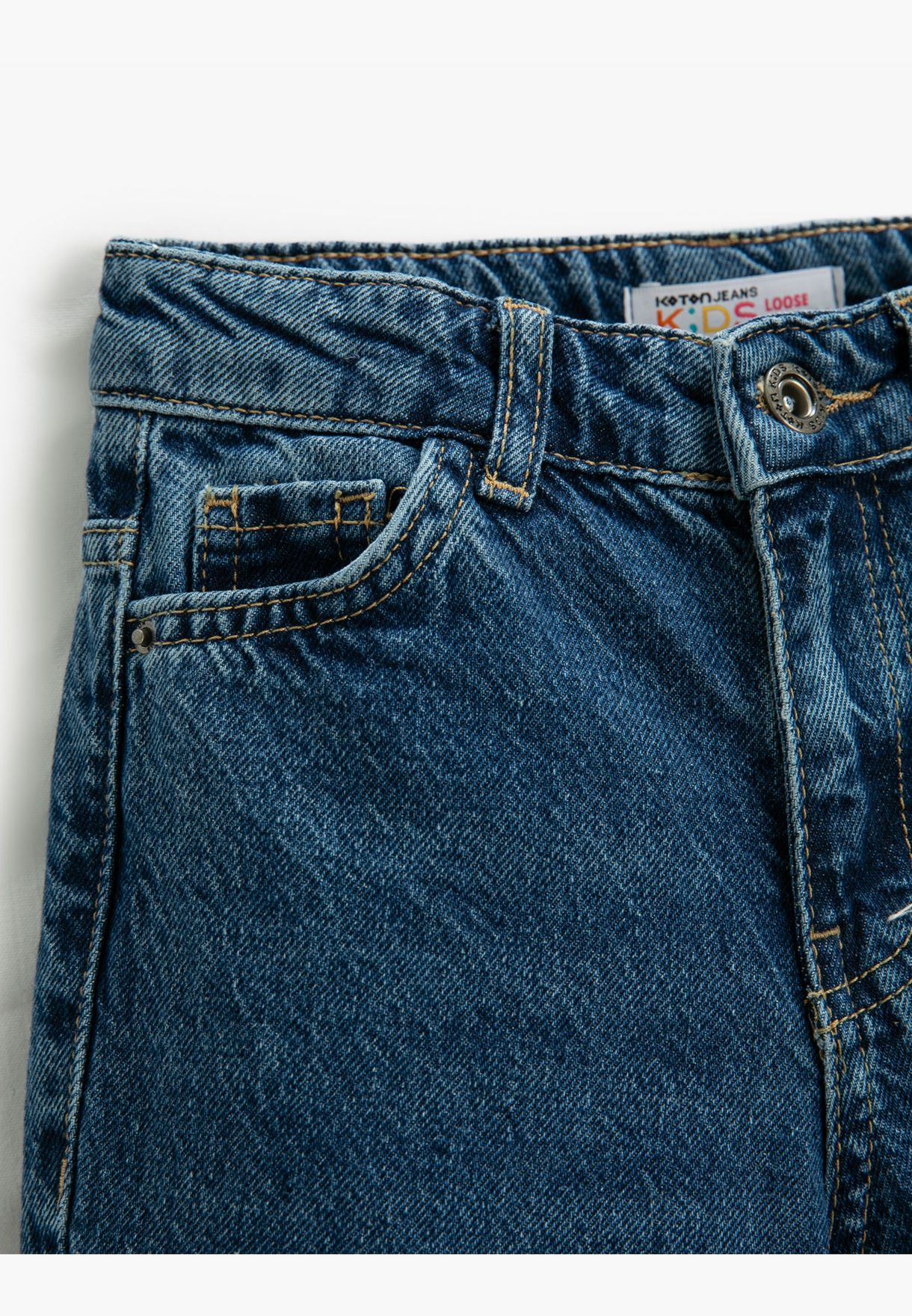 Jegging Jean - Button Closure Cotton Pockets 