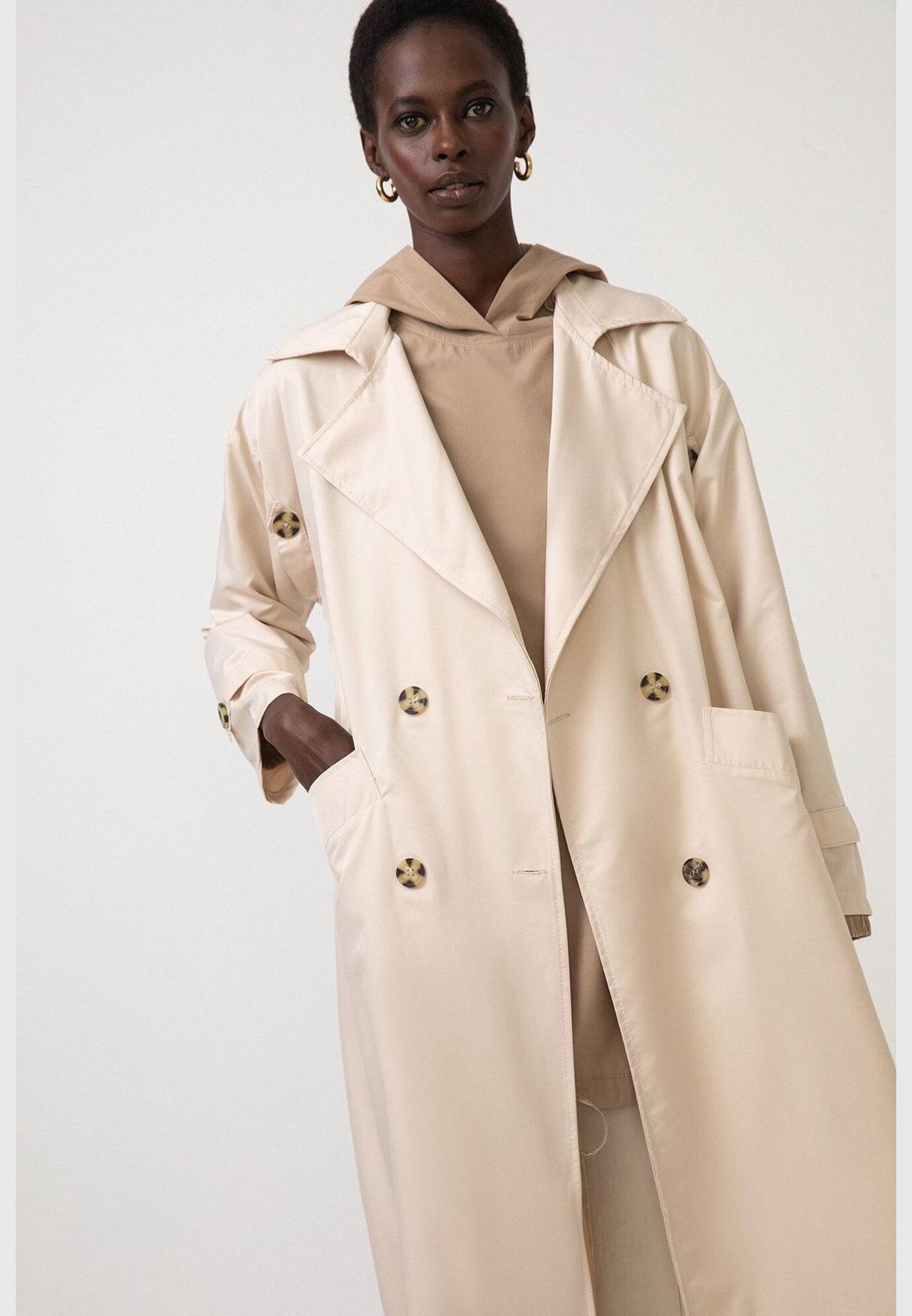 relaxed trench coat womens