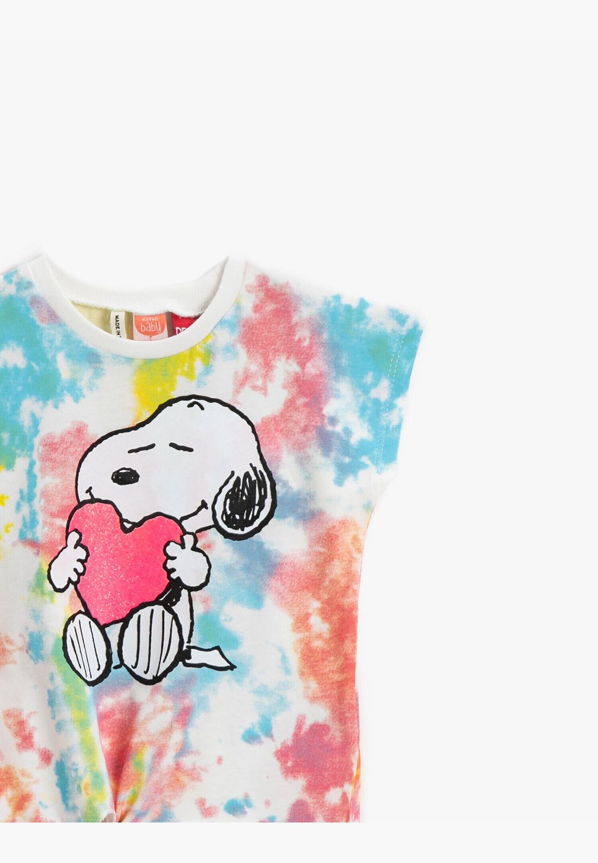 Snoopy T-Shirt Licensed Printed Cotton Multicolor