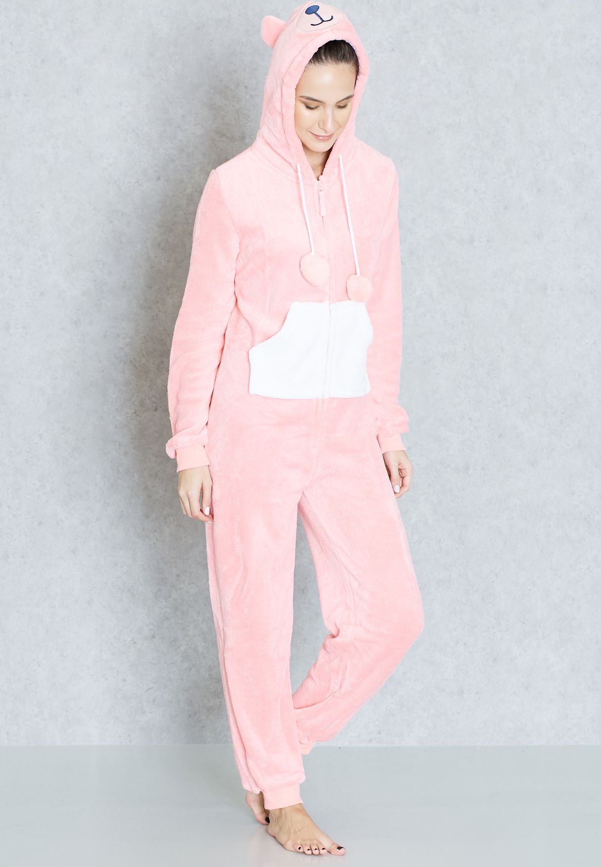 Buy Lounge District pink Bear Onesie for Women in MENA, Worldwide