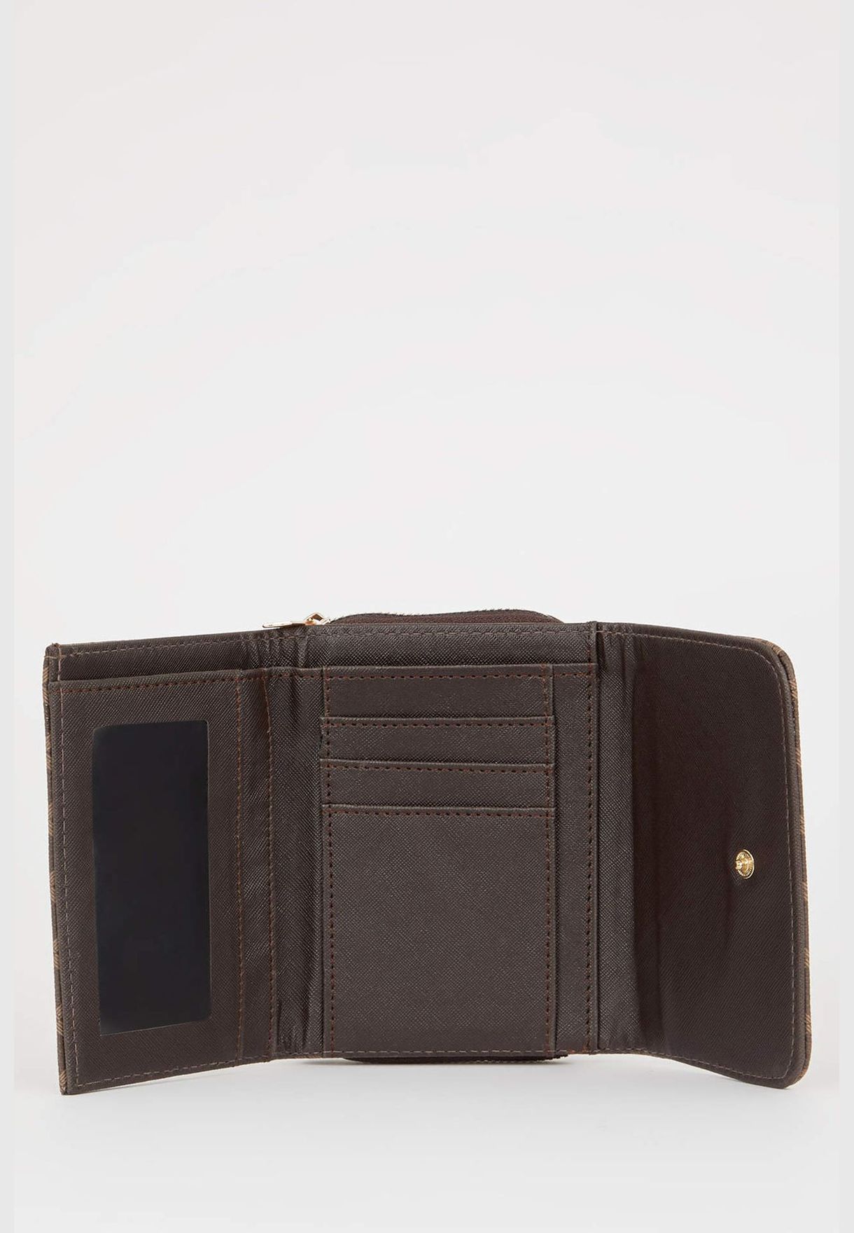 Faux Leather Polka Dot Print Big Bag & Wallet