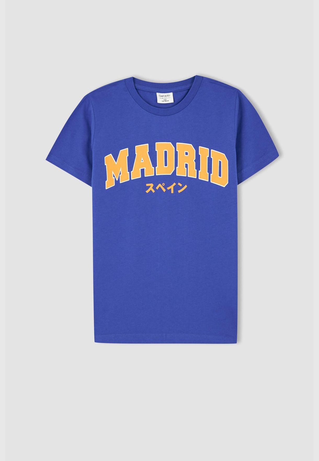 Regular Fit Short Sleeve Madrid Print T-Shirt