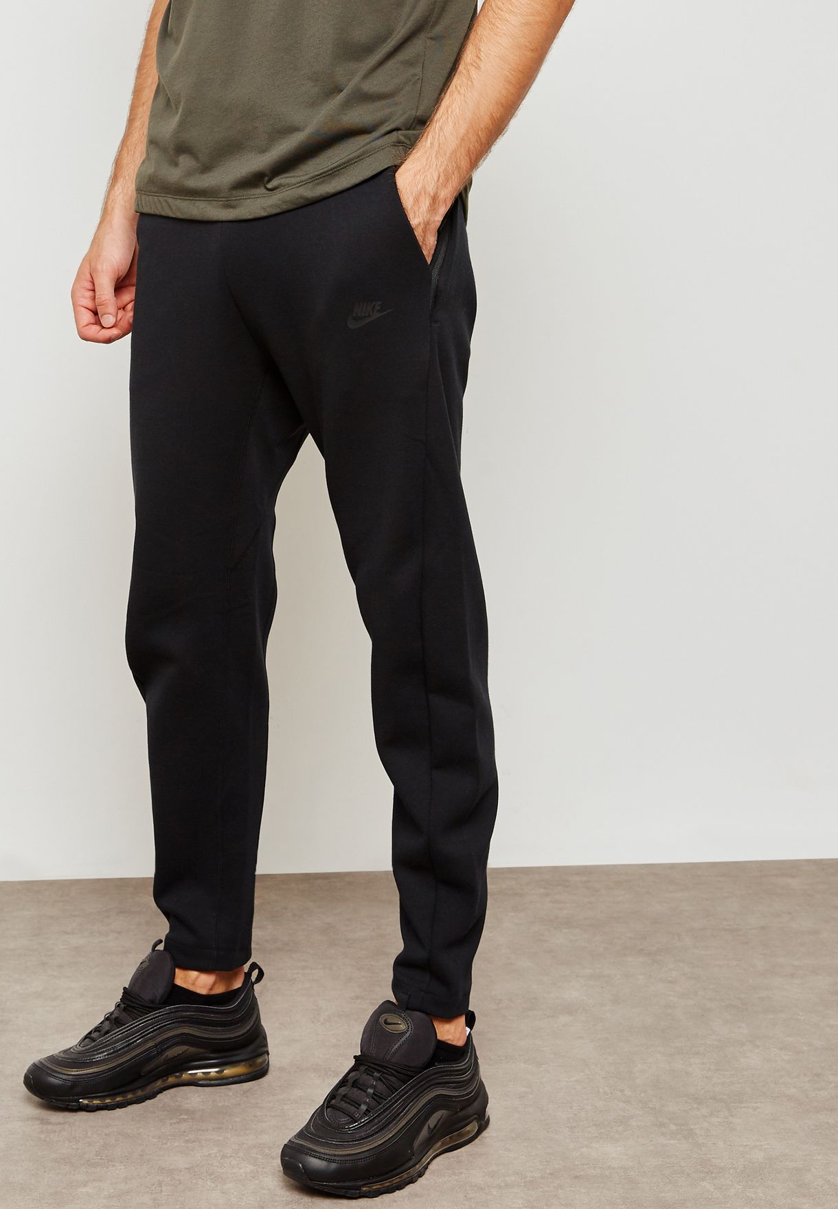 Buy Nike black Tech Fleece Sweatpants 