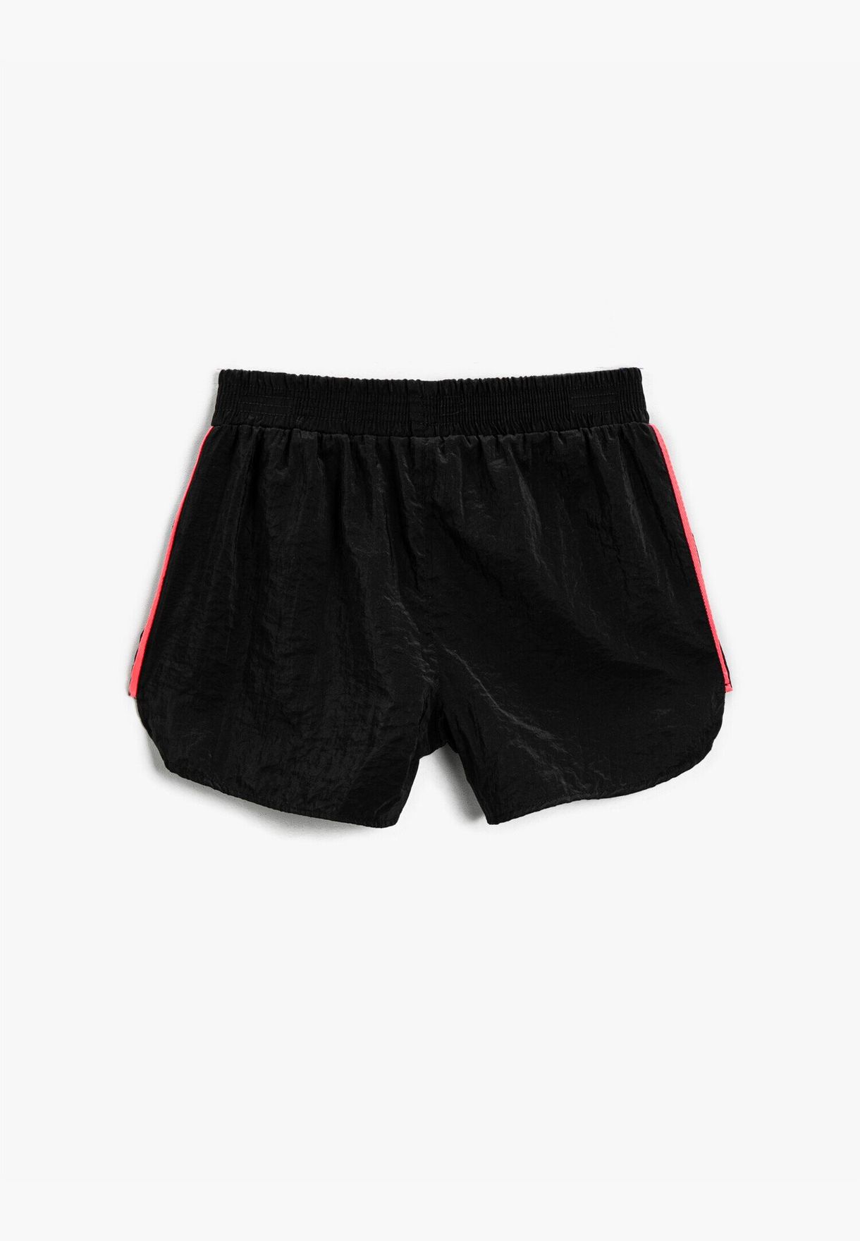 Mini Shorts Ribbon Detail Elastic Waist