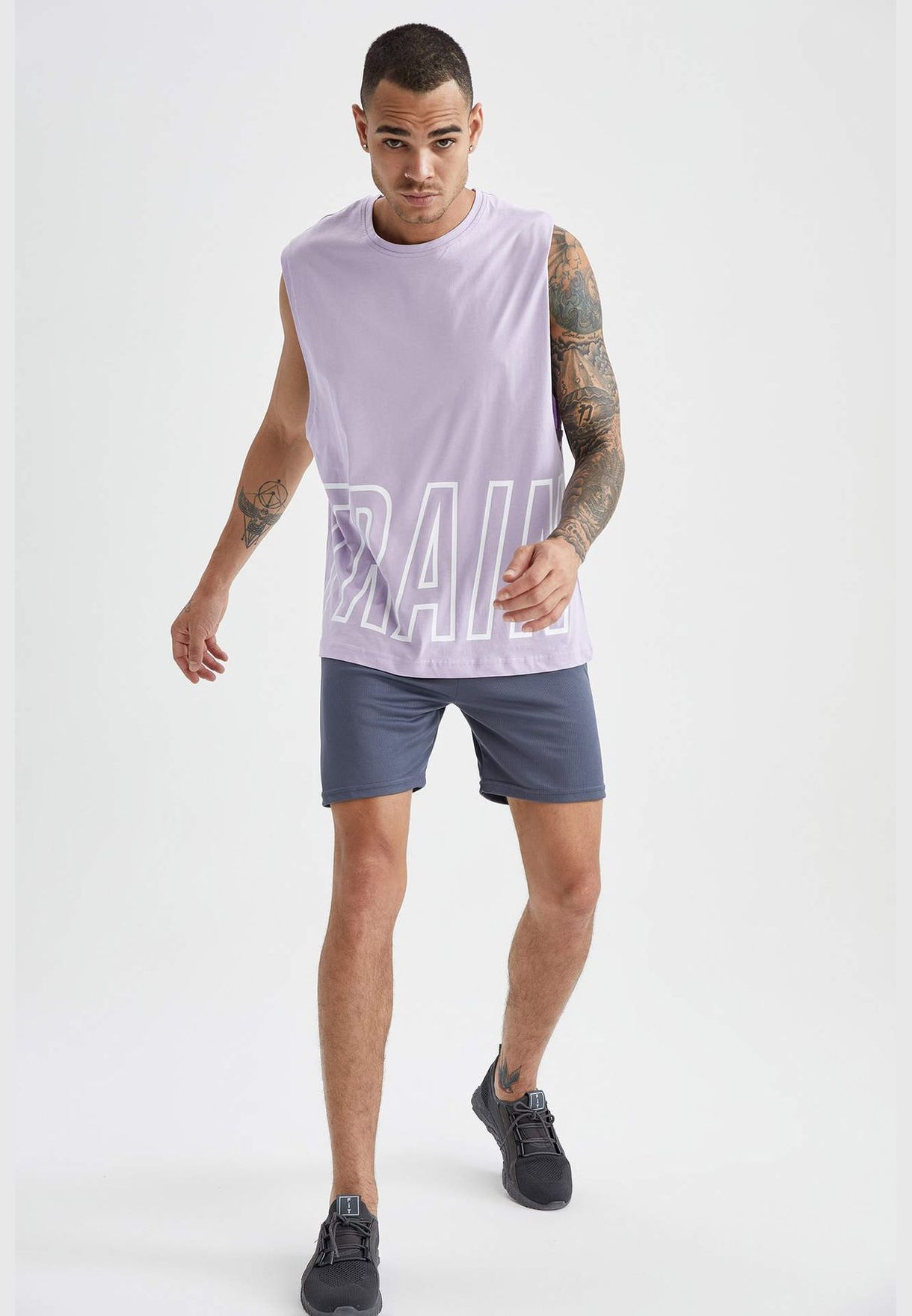 Man Standart Fit Crew Neck Knitted Athlete