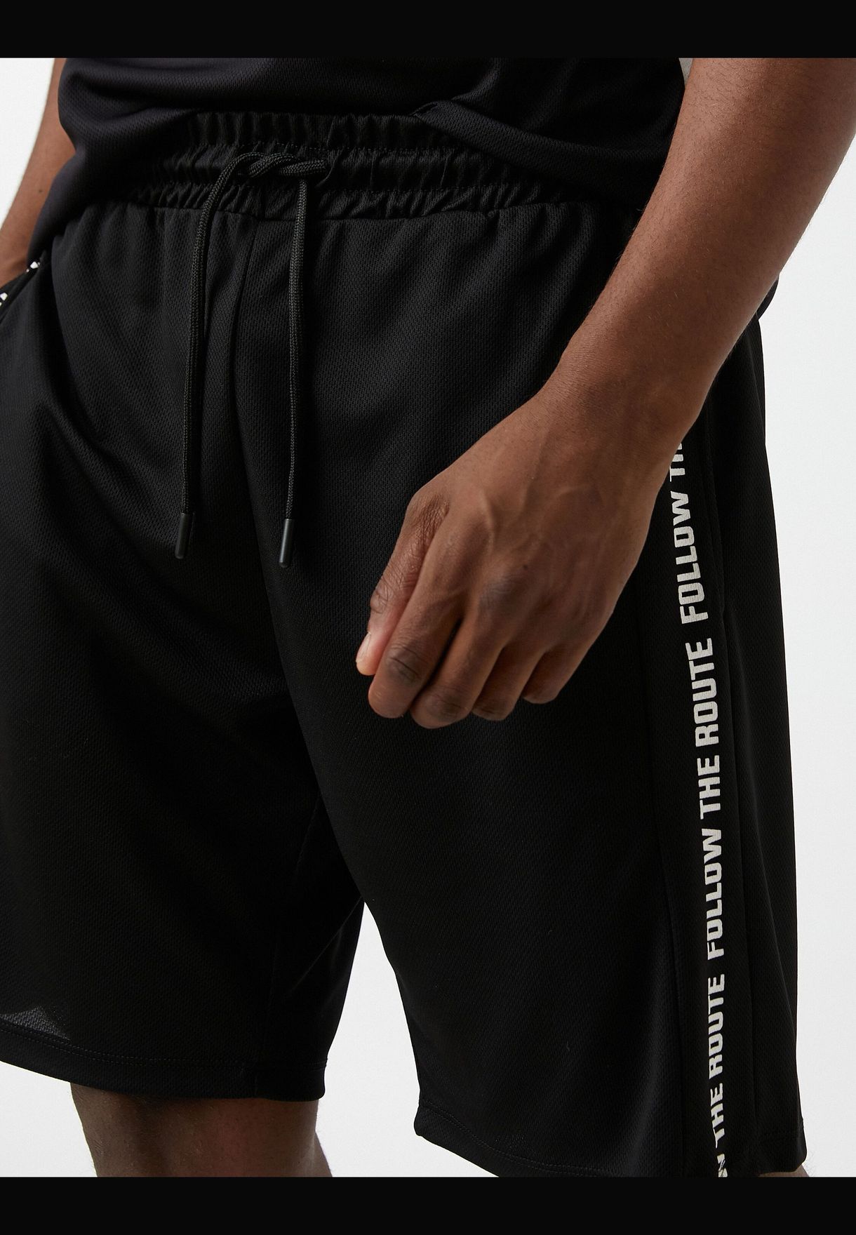 Slogan Printed Shorts