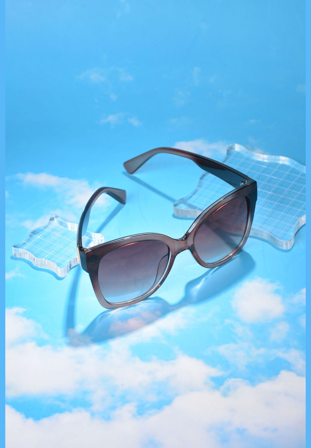 نظارة شمسية بنمط فراشة كامل الحواف مع واقية من الأشعة فوق البنفسجية