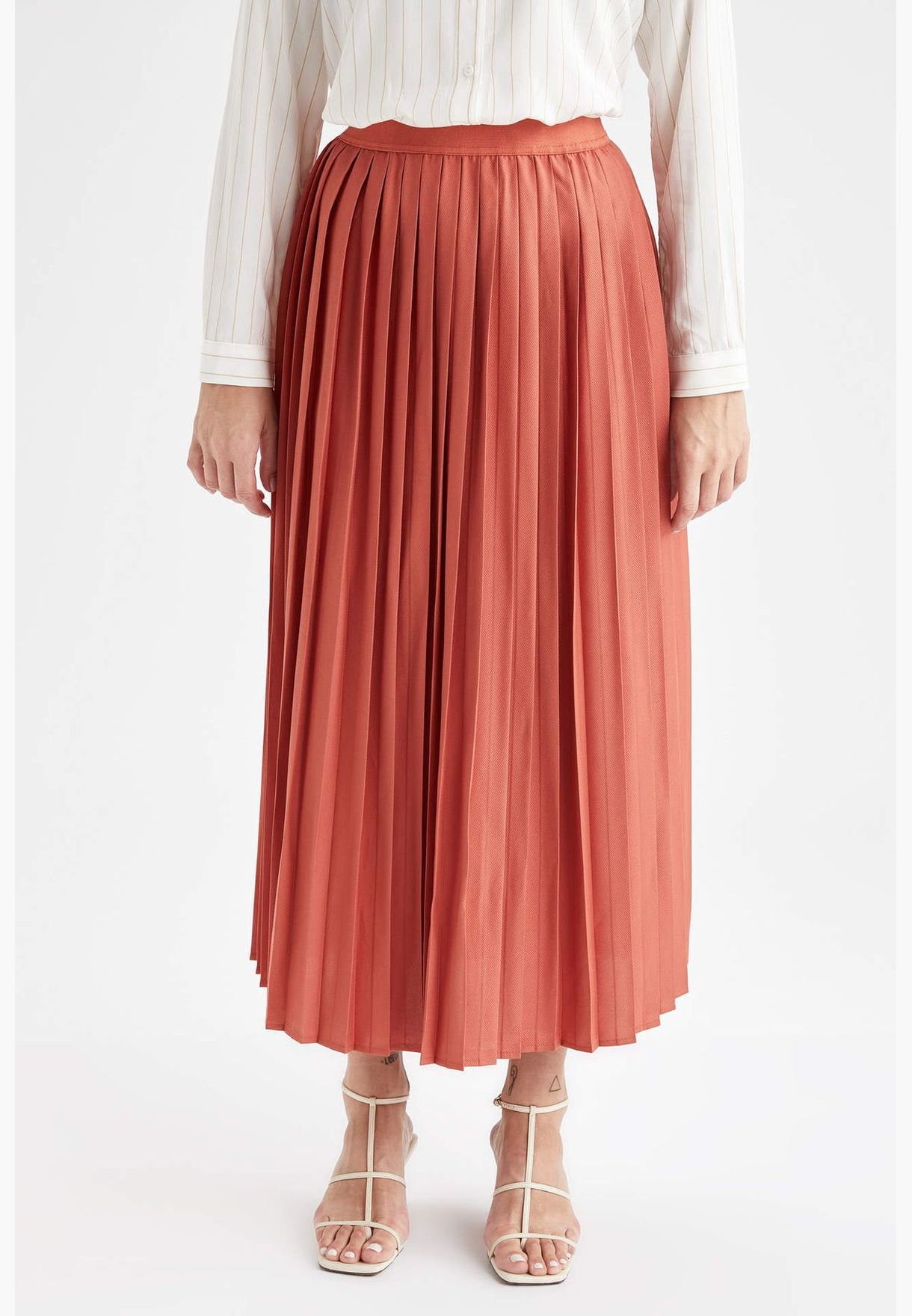 Modest- Pleated Skirt Maxi Skirt