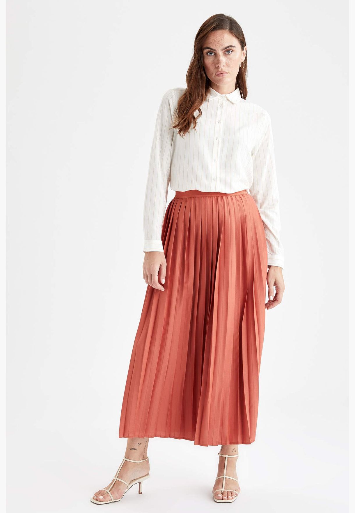 Modest- Pleated Skirt Maxi Skirt