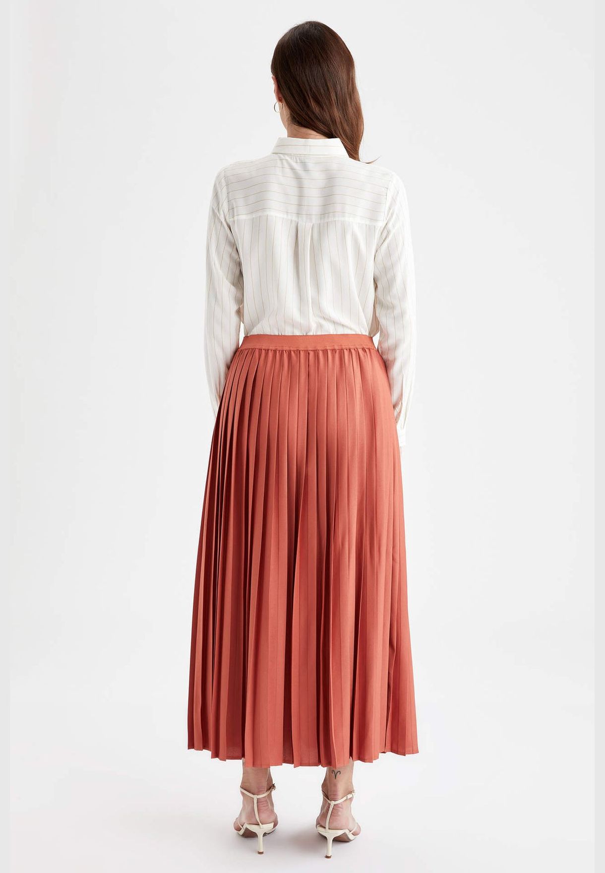 Modest- Pleated Skirt Maxi Skirt