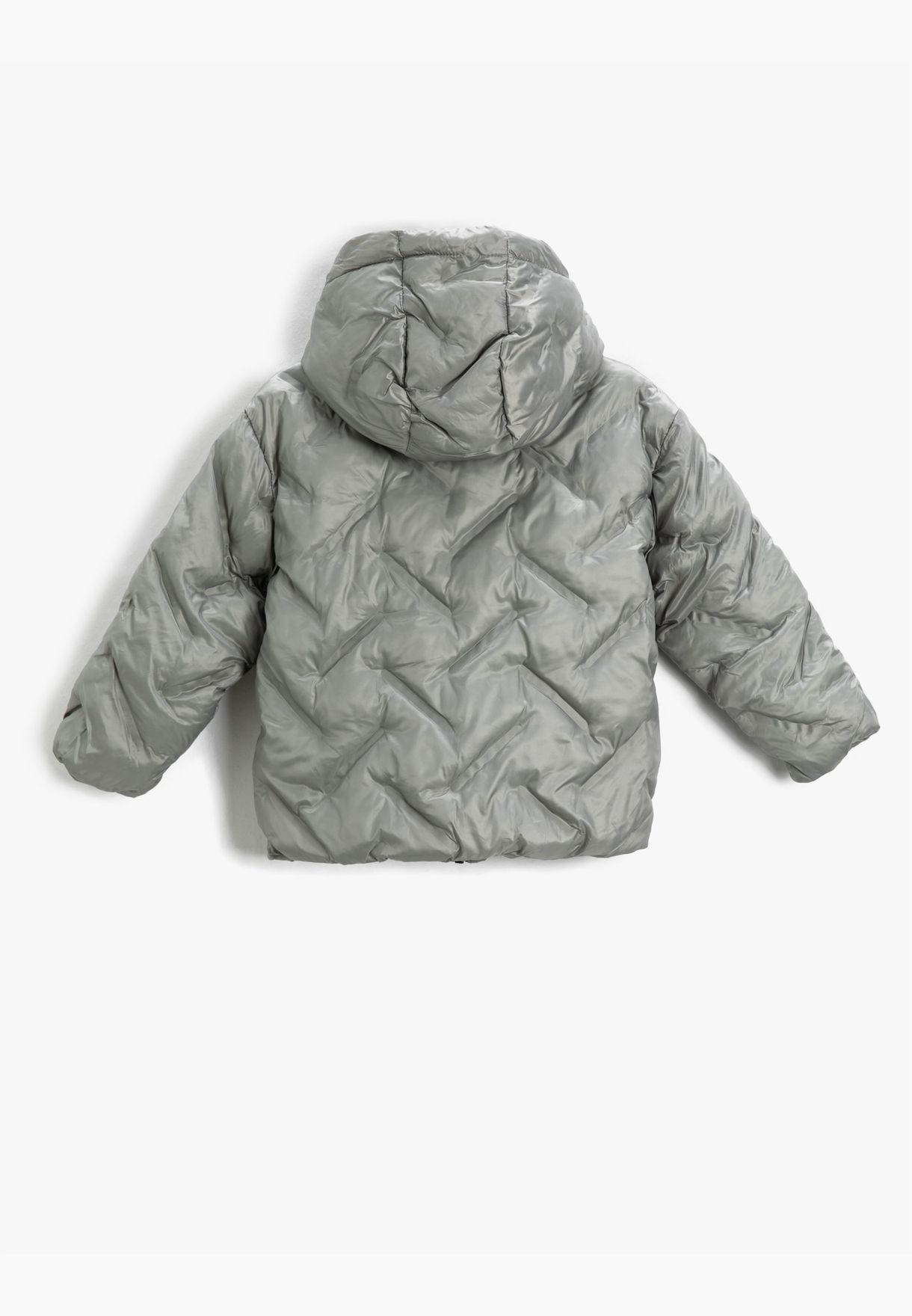 Puffer Coat Hooded Quilted 