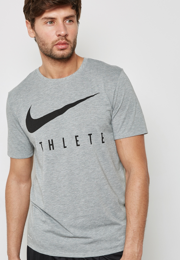 Buy Nike grey Dri-FIT Athlete T-Shirt for in MENA, Worldwide