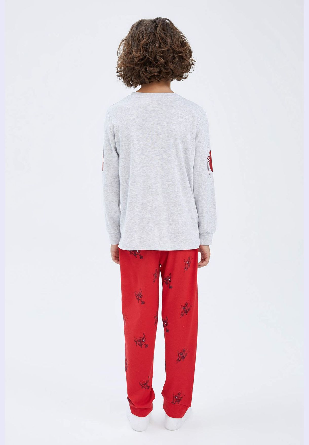 2 Pack Boy Marvel Spiderman Licenced Long Sleeve Knitted Pyjamas