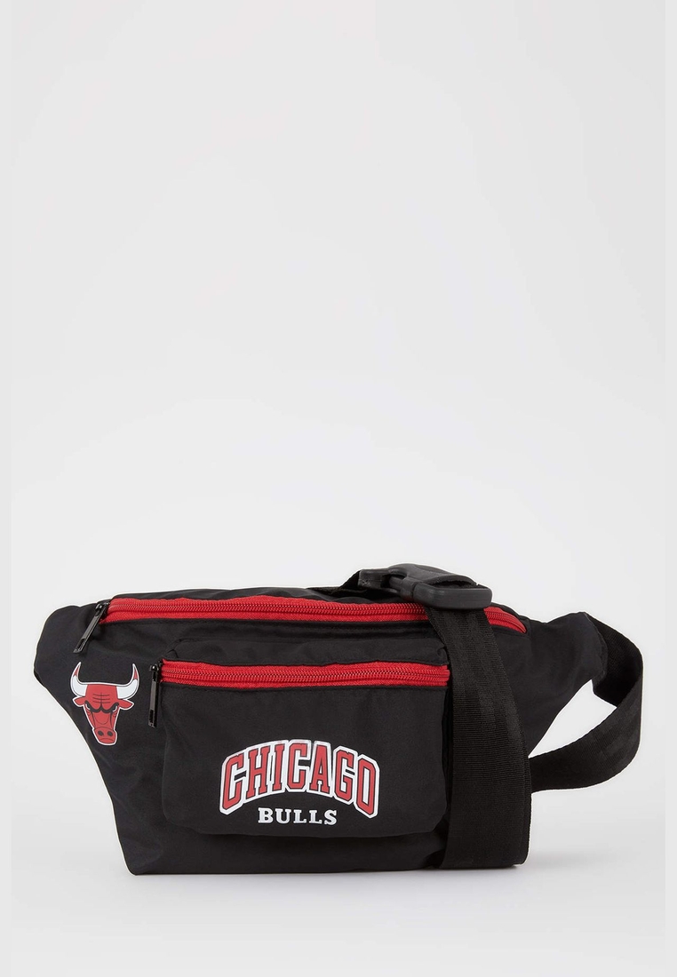 Black MAN Men Defacto Fit NBA Chicago Bulls Sport And Travel Bag 2721868