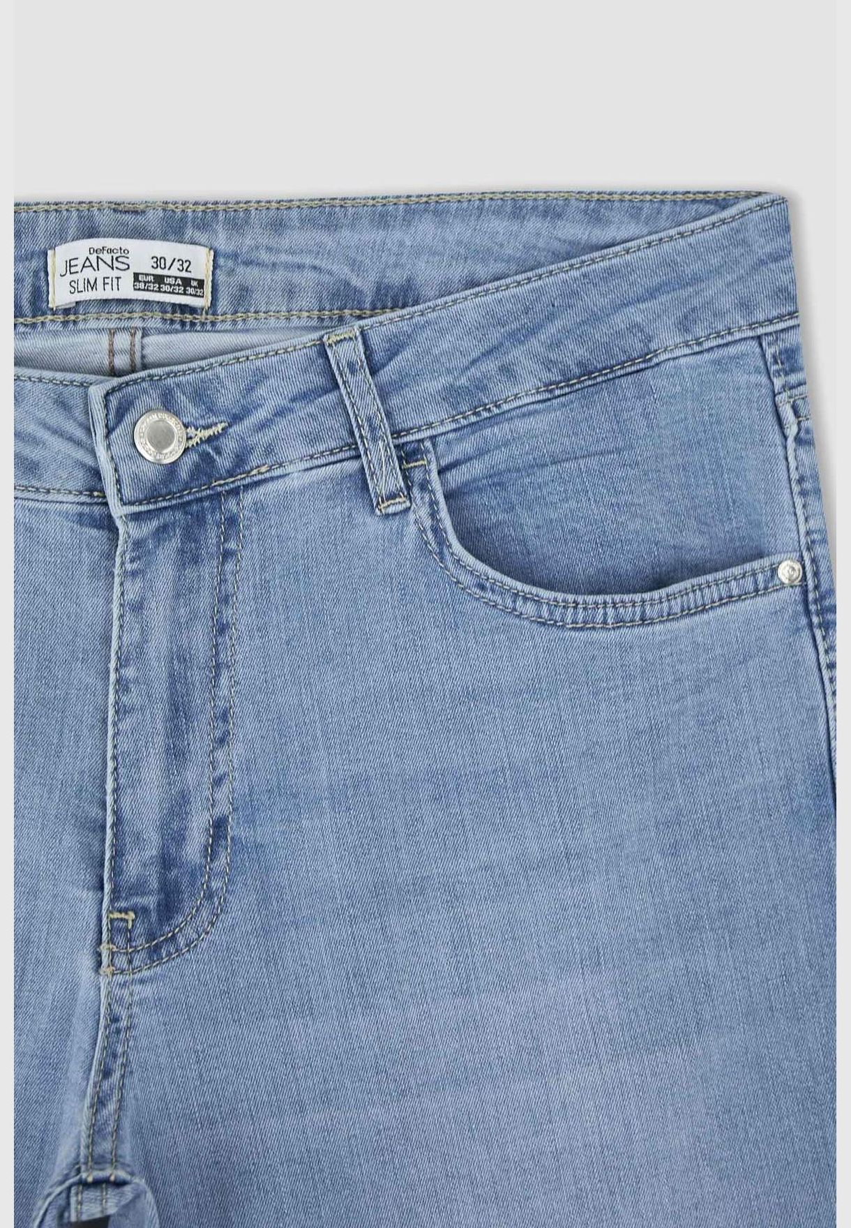 Slim Fit Straight Leg Jeans
