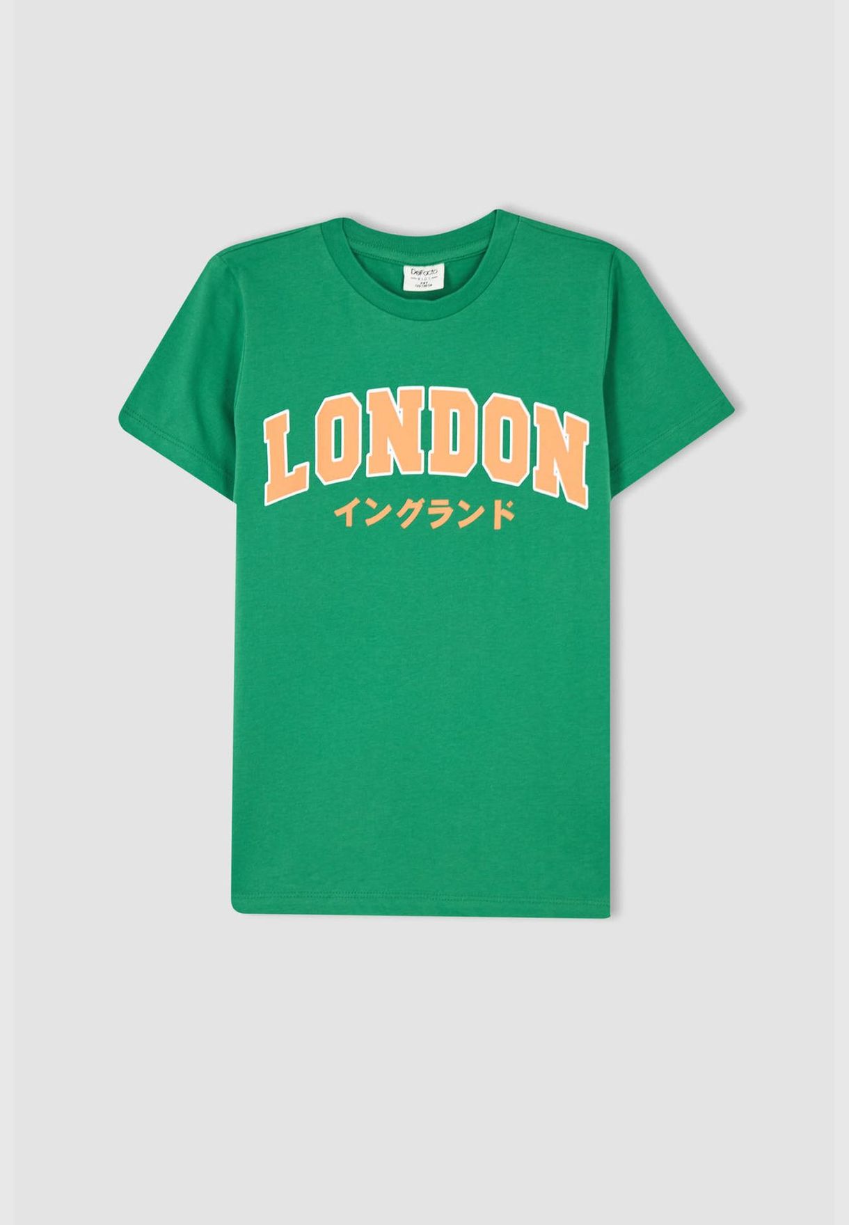 Regular Fit Short Sleeve Madrid Print T-Shirt