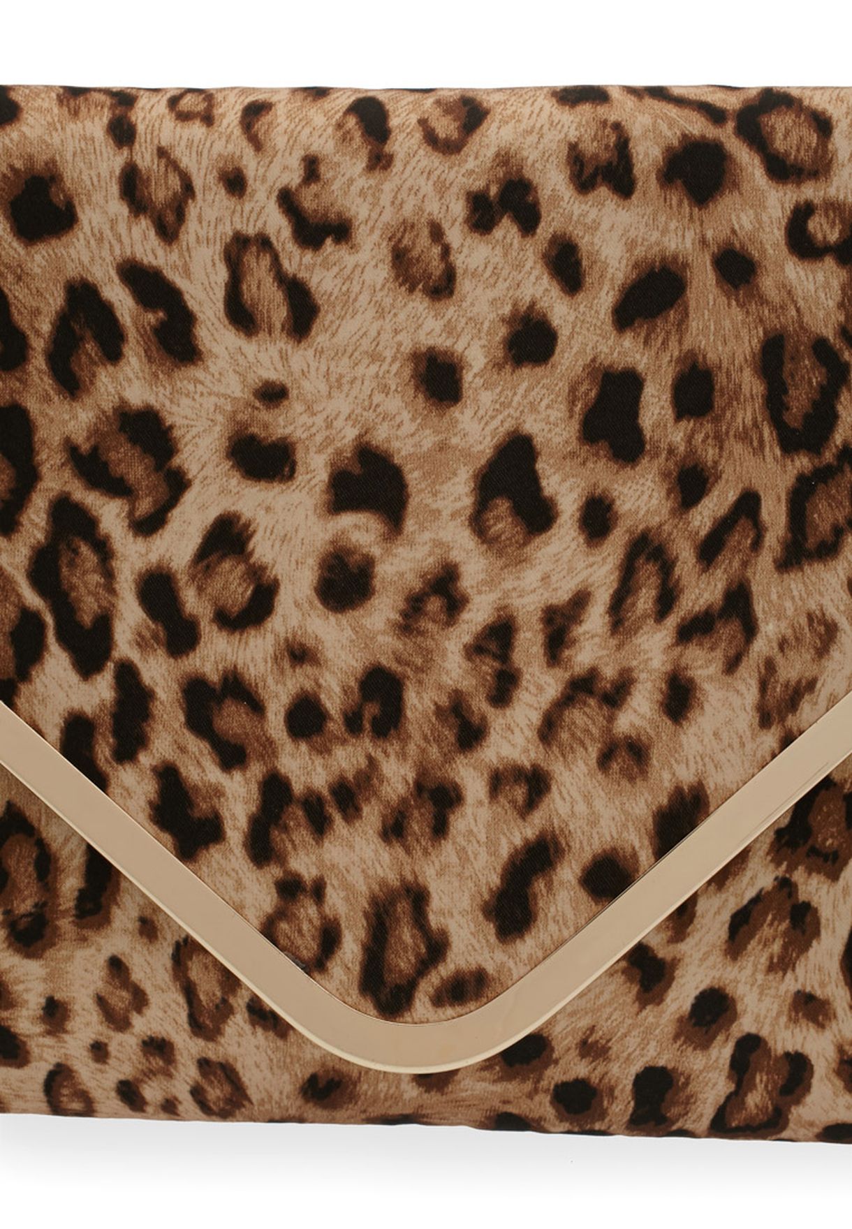Victoria delef Clutch black-cream leopard pattern Bags Clutches 