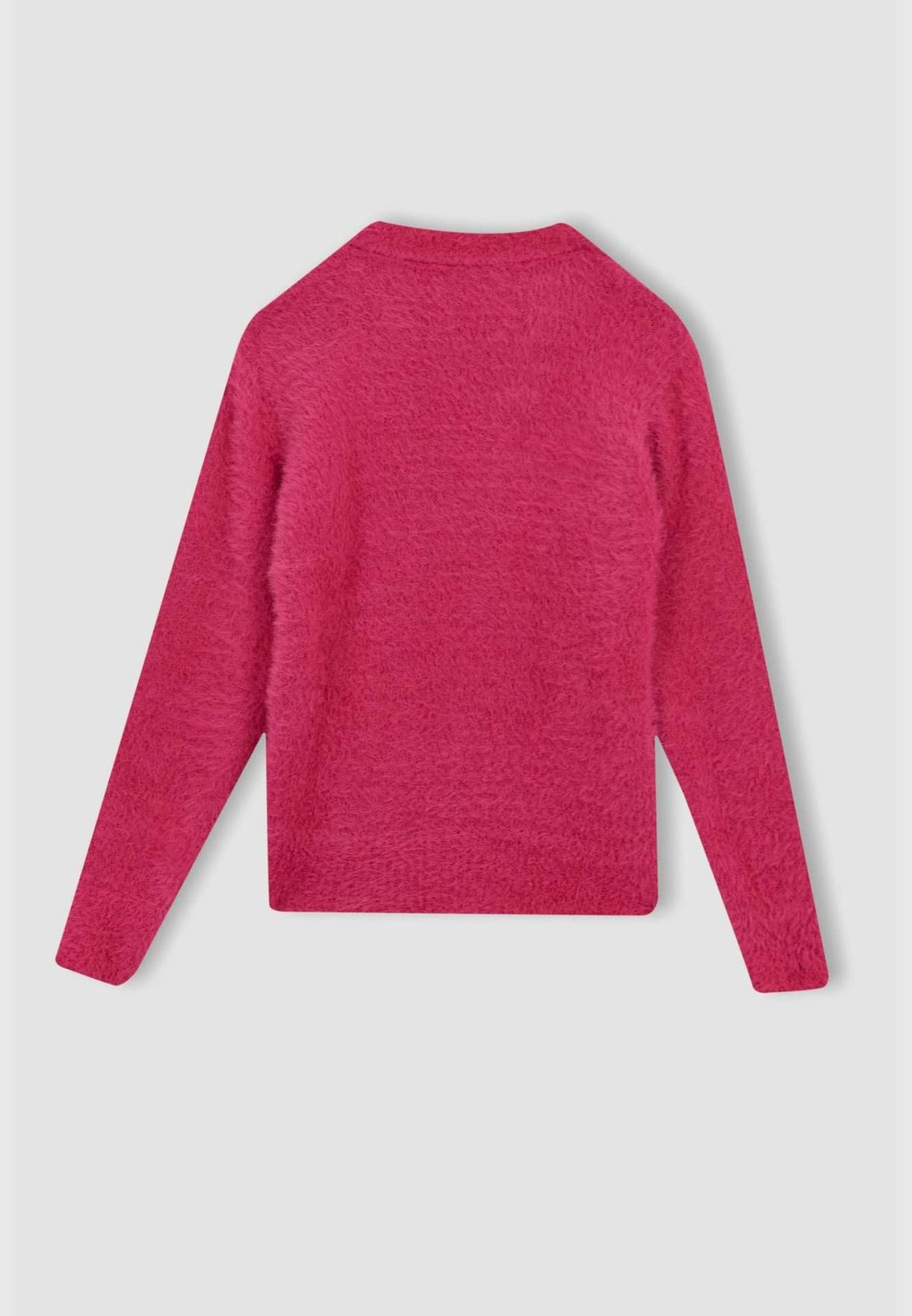 Girl Crew Neck Long Sleeve Tricot Pullover