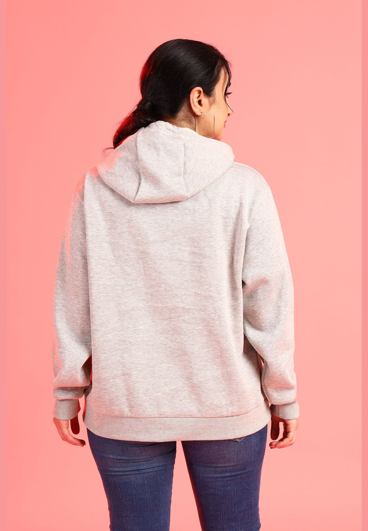 Front Pocket Printed Hoodie
