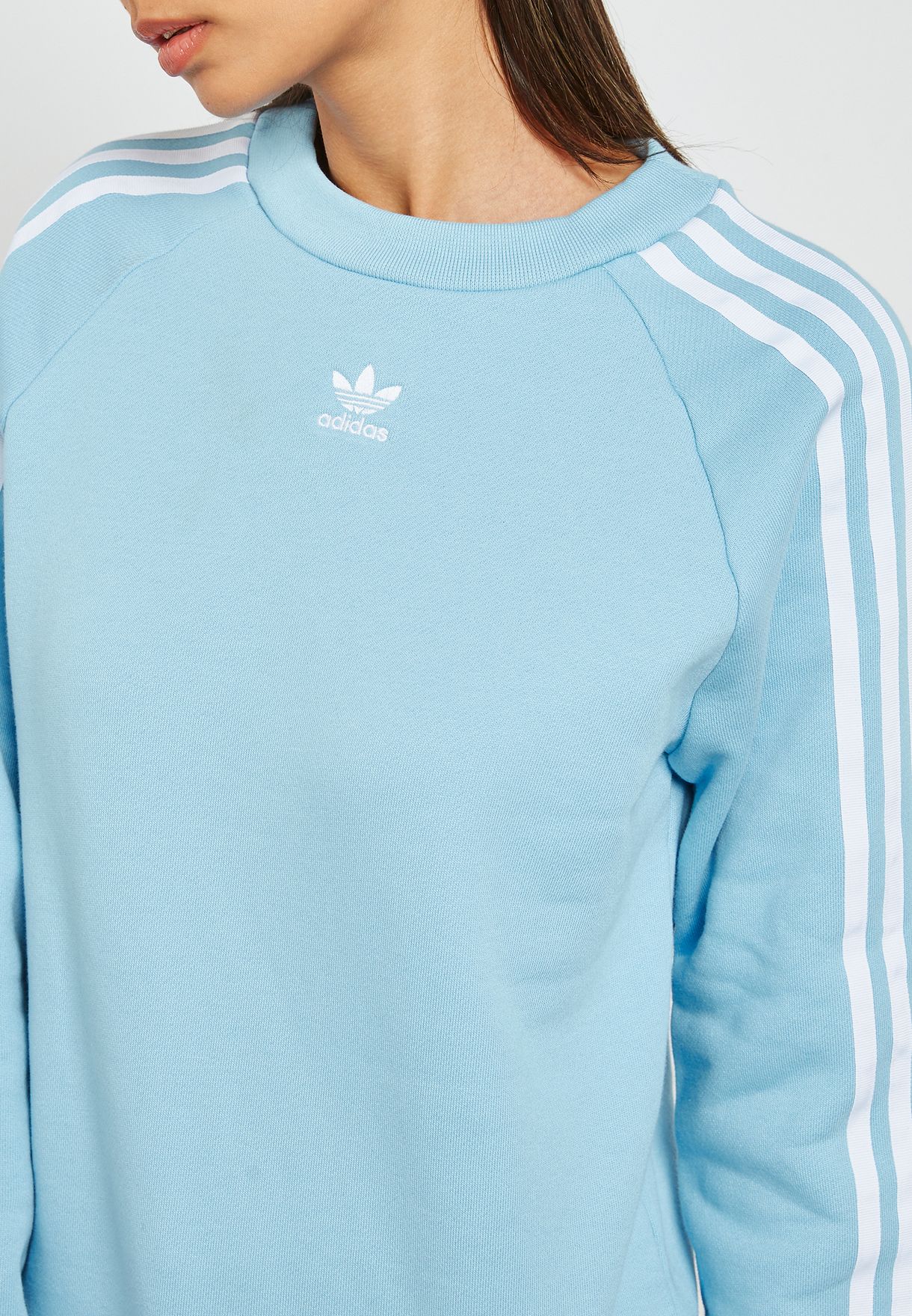 adidas trefoil sweatshirt blue