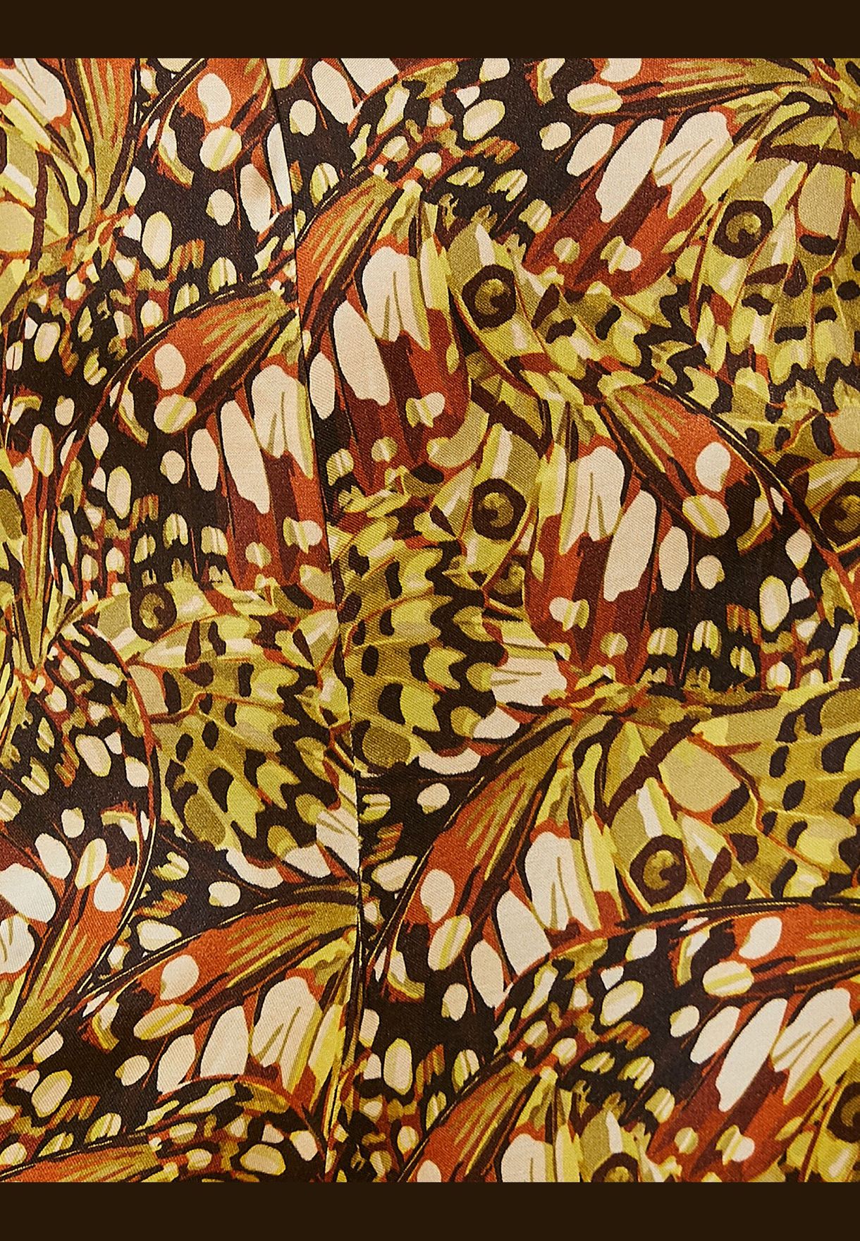 Tie Detail Cut Out Detail Patterned Jumpsuit