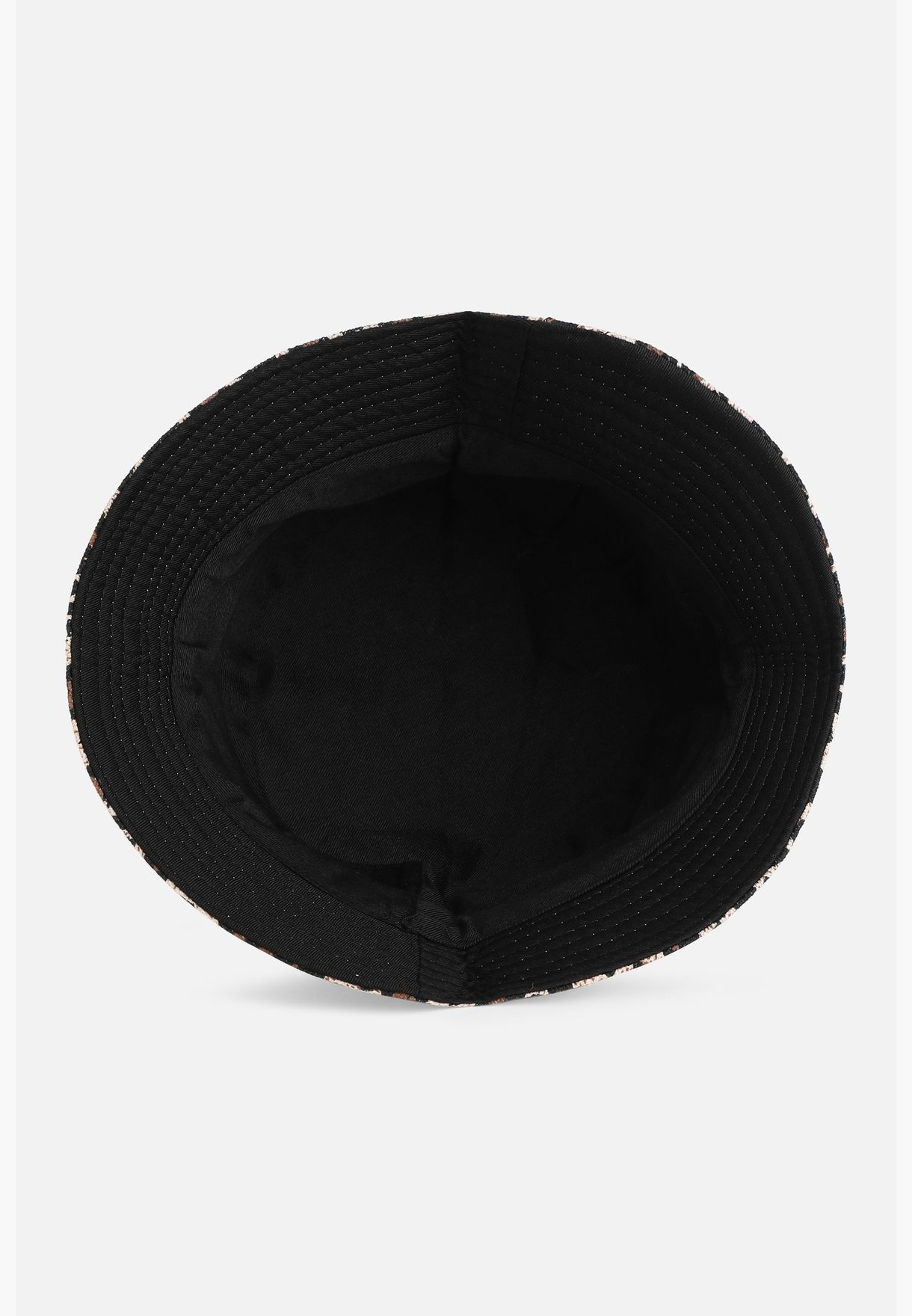 قبعة بنمط دلو كاجوال بطبعة رسومات من البوليستر للرجال