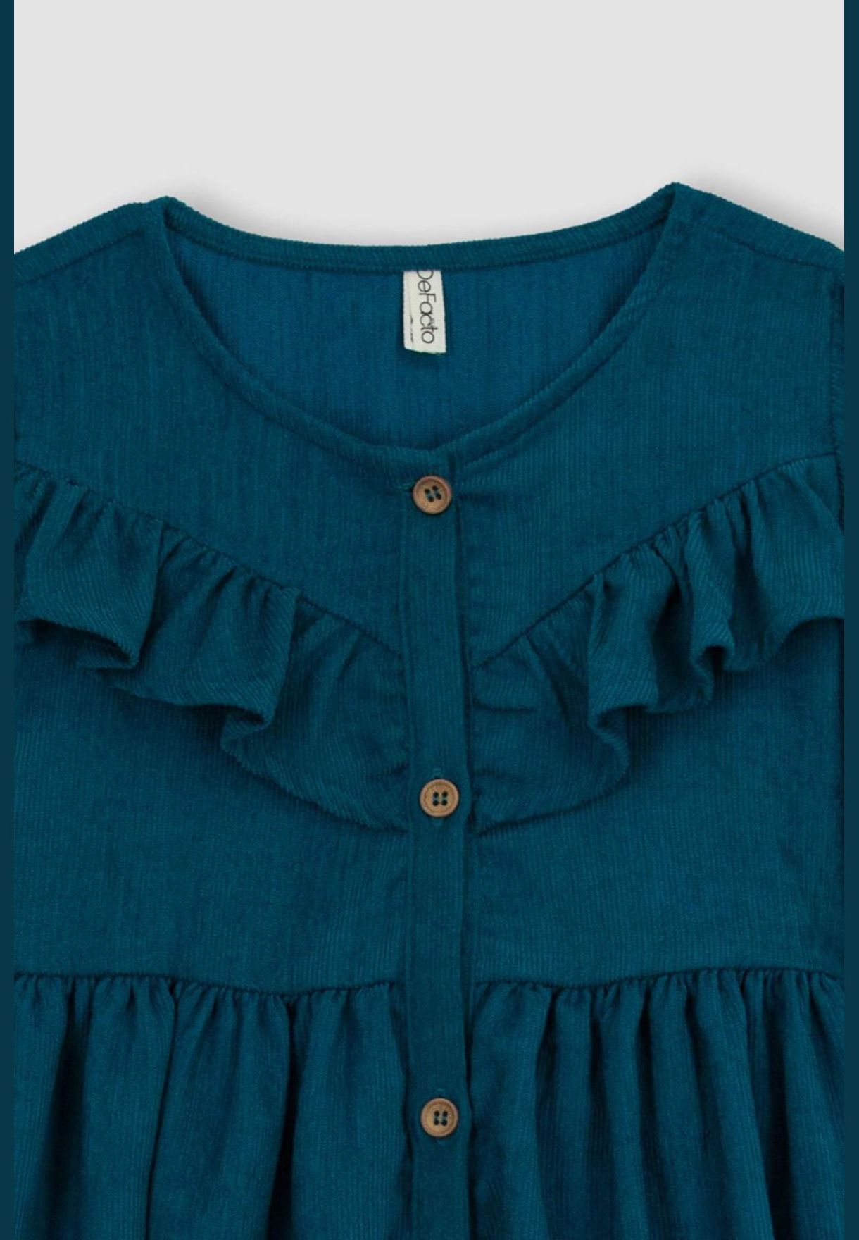 Girl Long Sleeve Woven Dress
