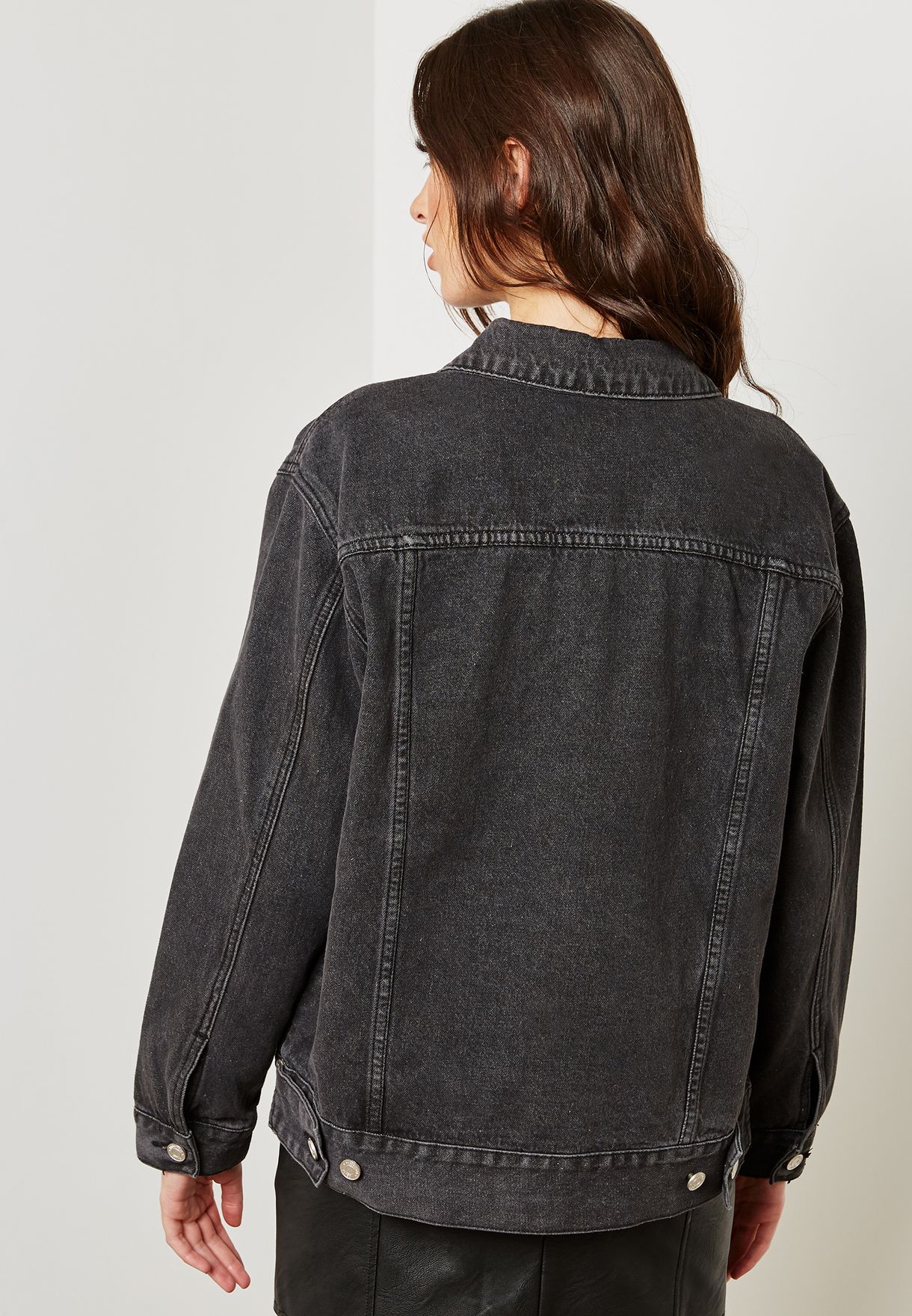 Buy Missguided Grey Oversized Denim Jacket For Women In Kuwait City Other Cities G1802543