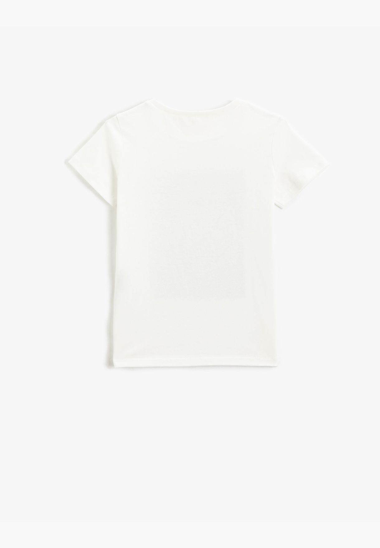 Tiger Printed Short Sleeve T-Shirt Crew Neck Cotton