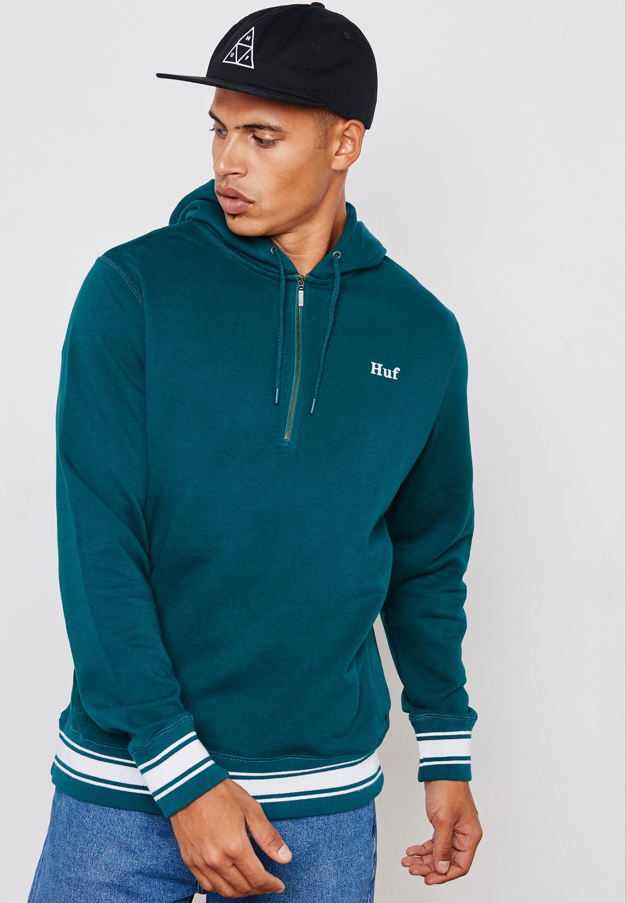 green huf hoodie