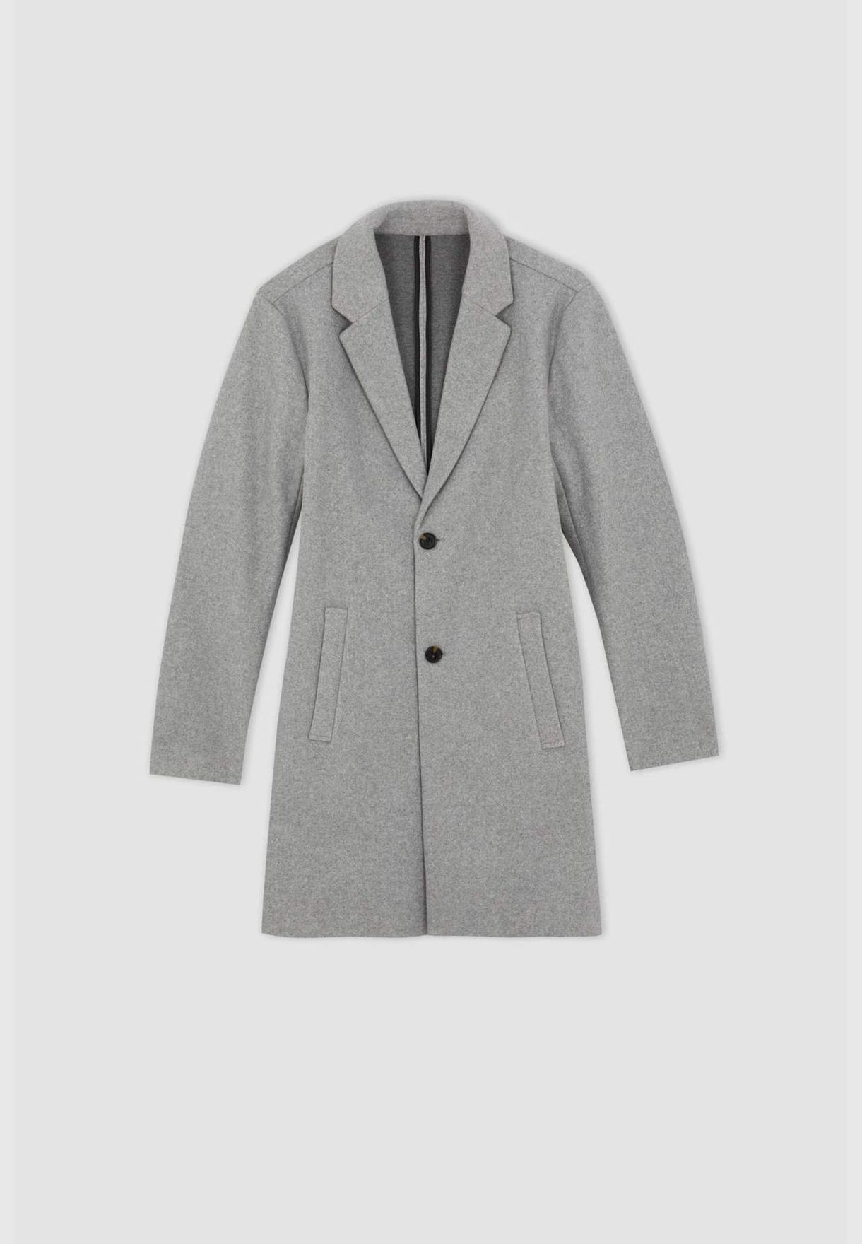 Man Blazer Collar Coat