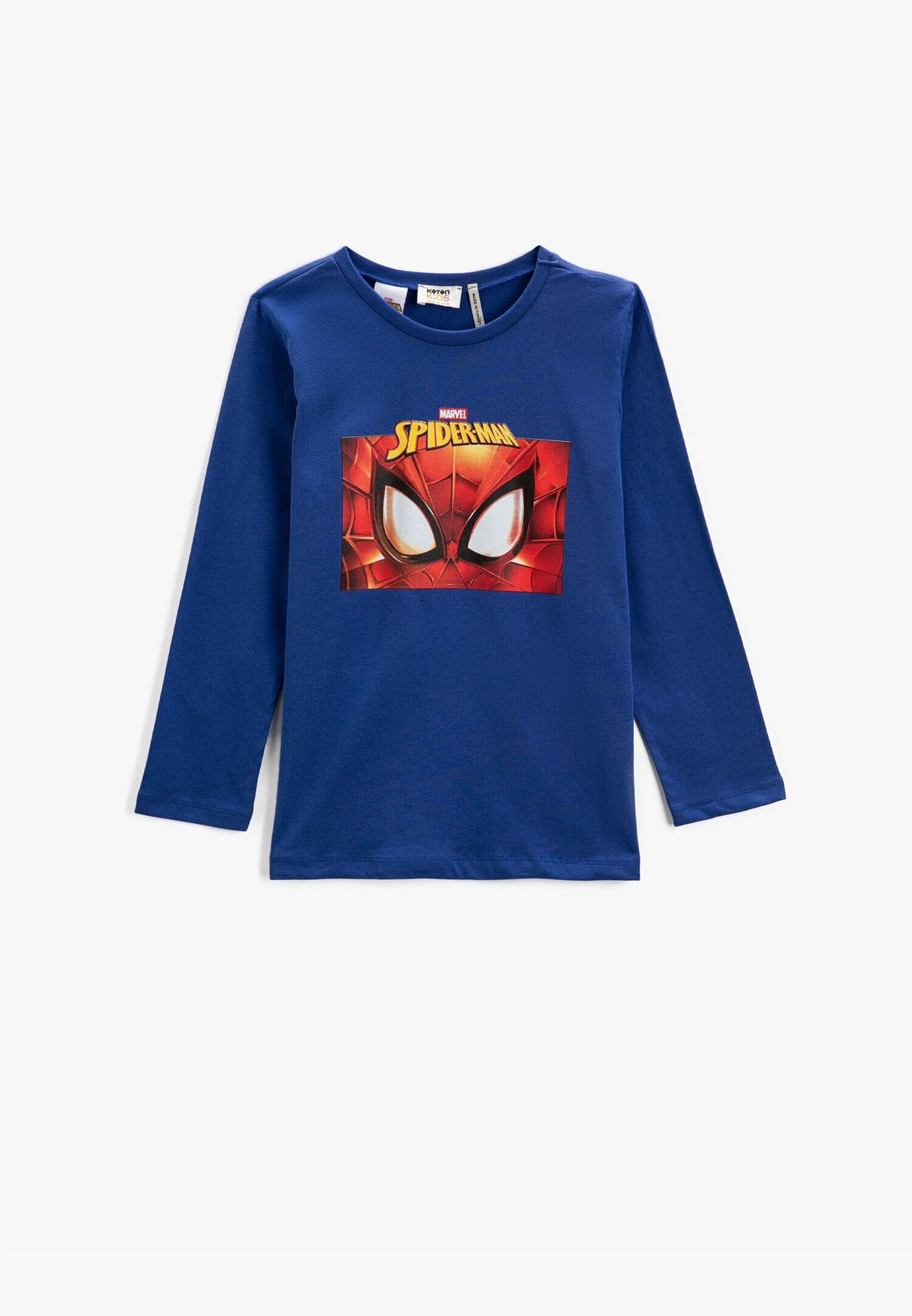 Spiderman Licensed Printed T-Shirt Long Sleeve Cotton