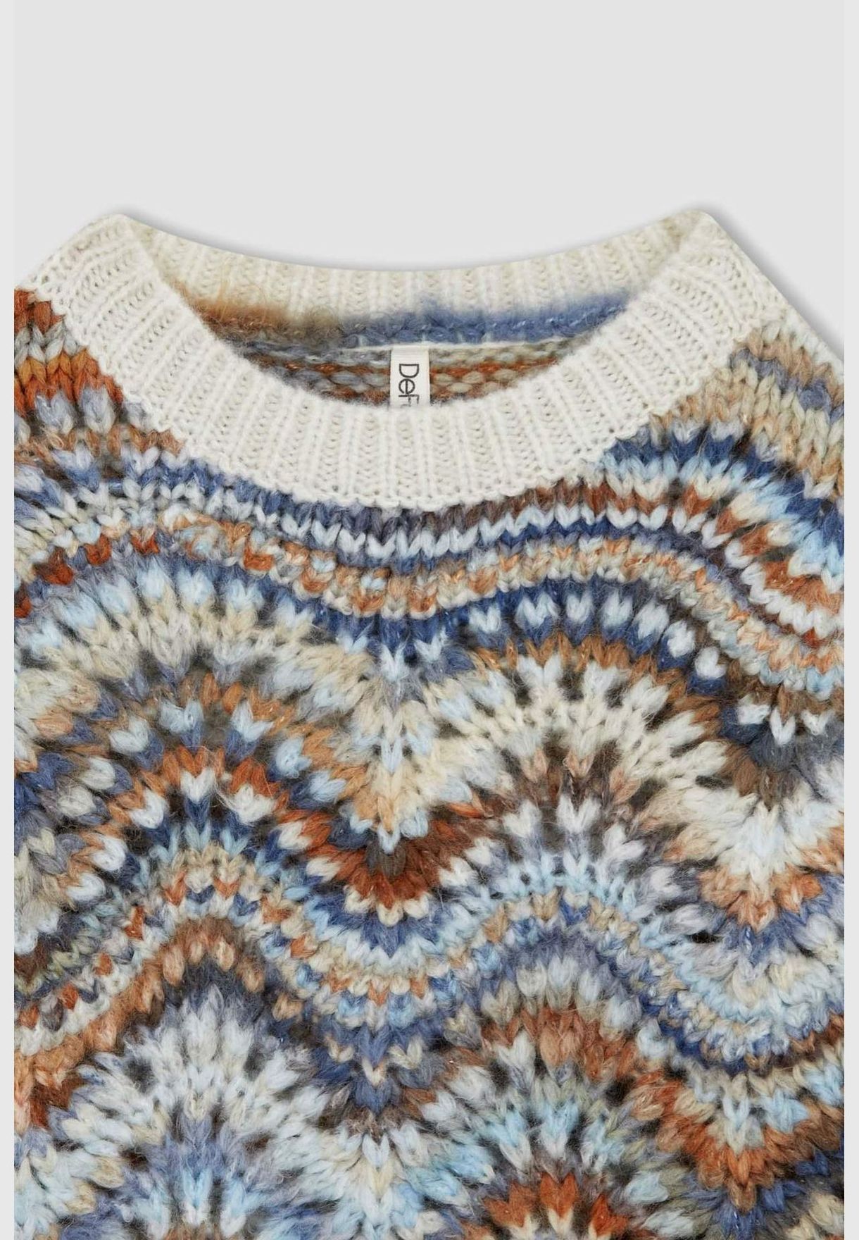 Girl Crew Neck Long Sleeve Tricot Pullover