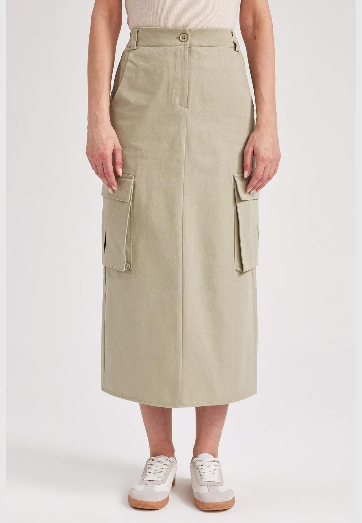 Woman Pencıl Skırt Woven Skirt