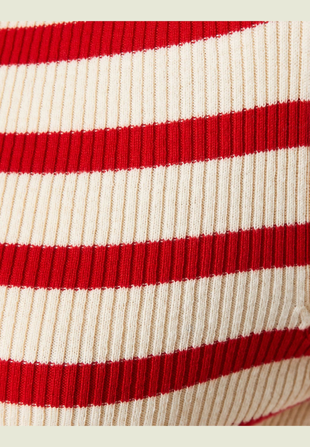 Ribbed Long Sleeve Knitwear Sweater