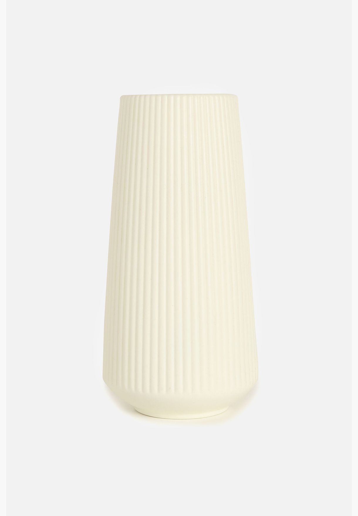 Striped Tall Round Modern Ceramic Flower Vase For Home Decor 