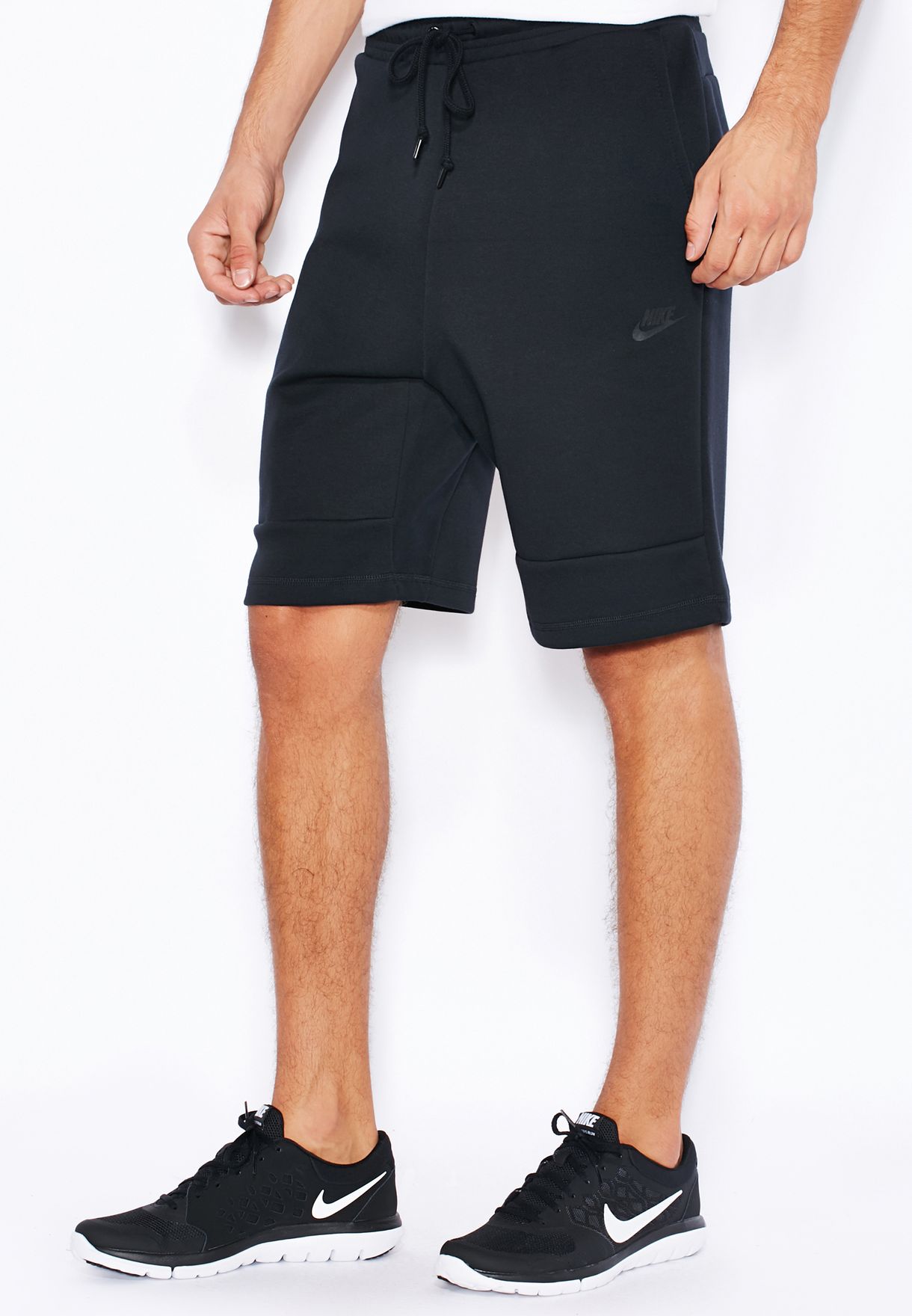 nike black tech fleece shorts