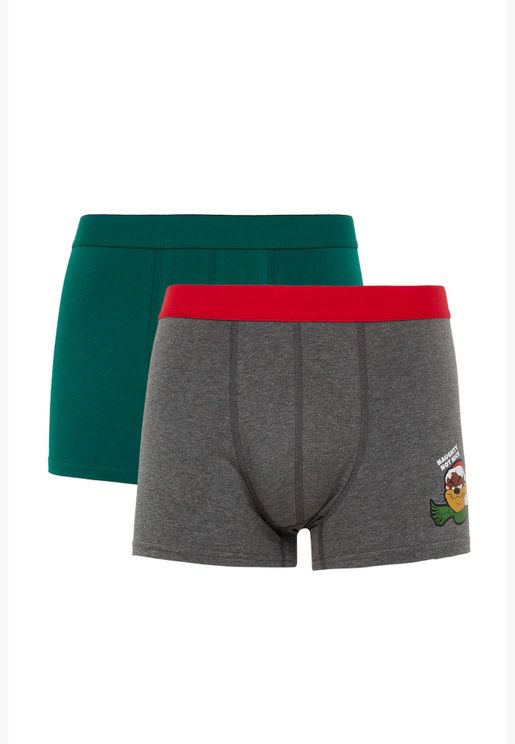 2 Pieces Man Looney Tunes Licenced Slim Fit Knitted Boxer