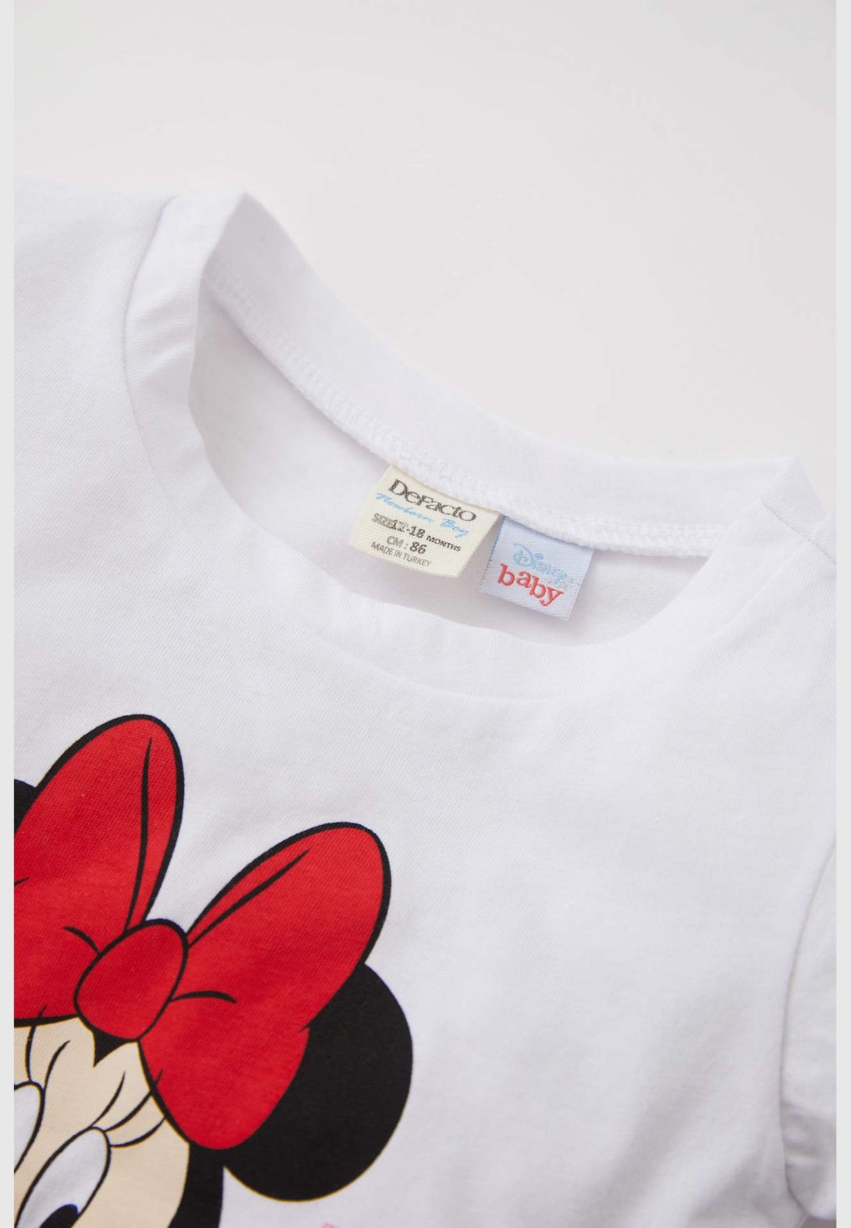Regular Fit Short Sleeve Minnie Mouse Print Pyjama Set