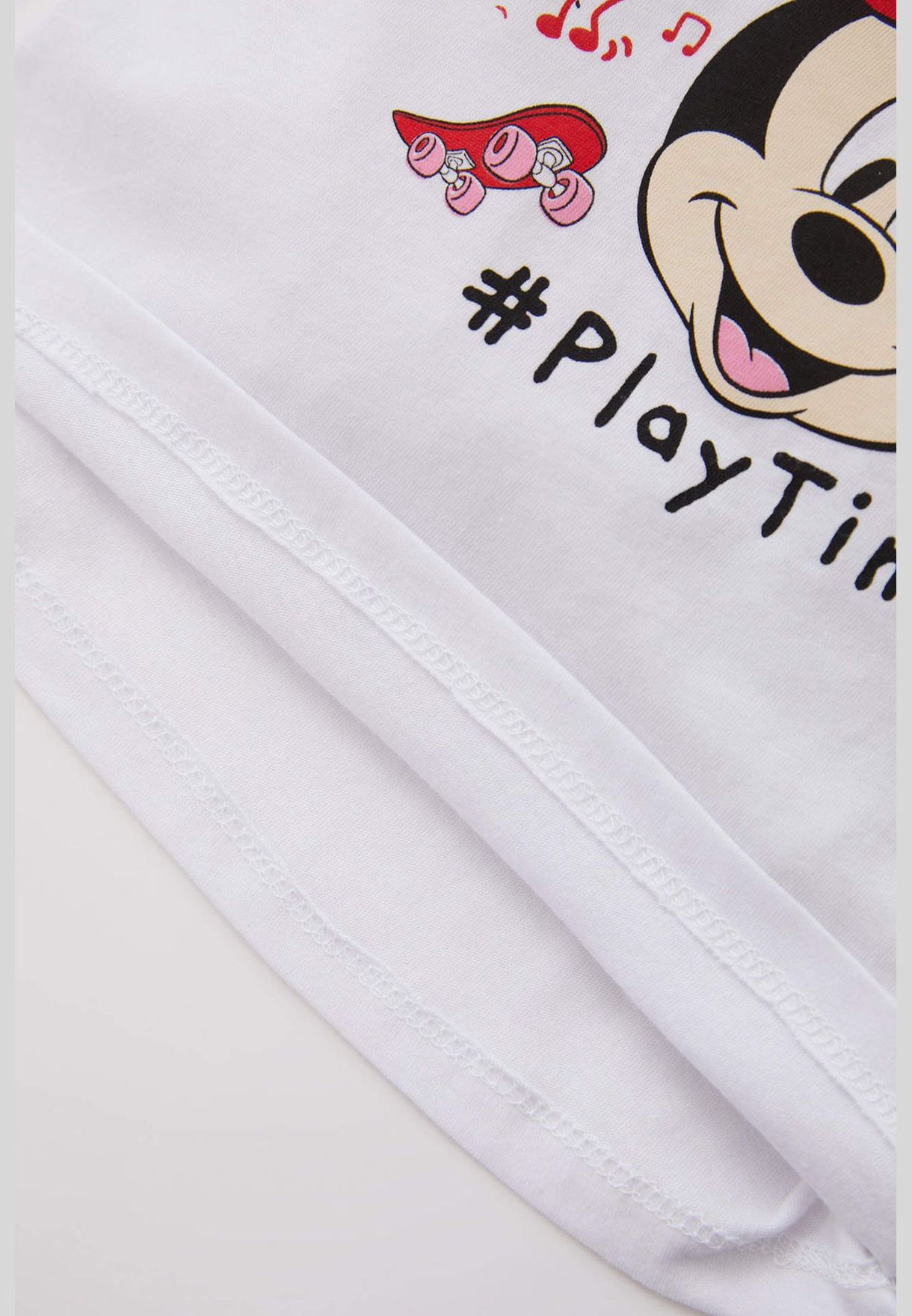 Regular Fit Short Sleeve Minnie Mouse Print Pyjama Set