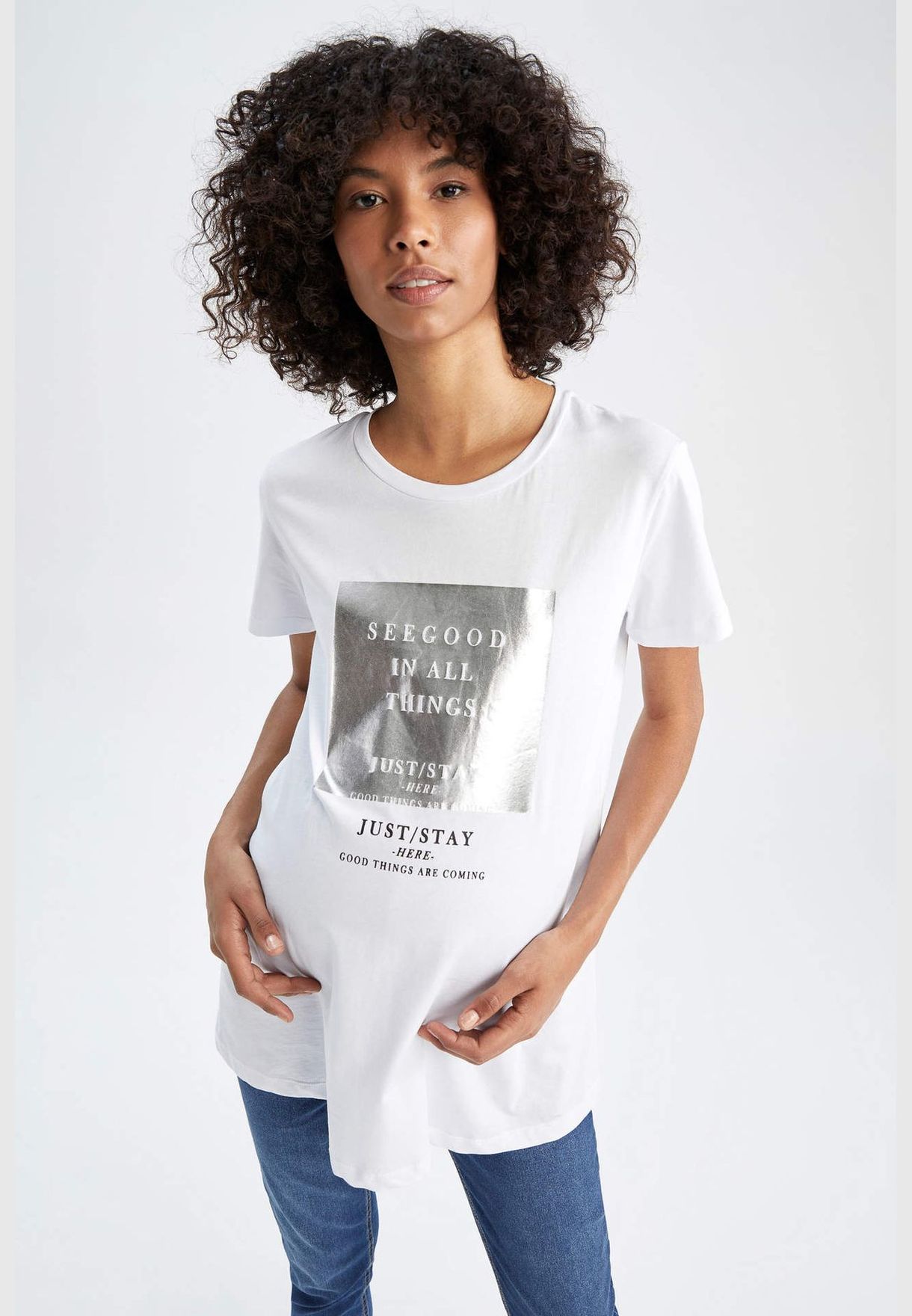 Regular Fit Short Sleeve Picture Print T-Shirt